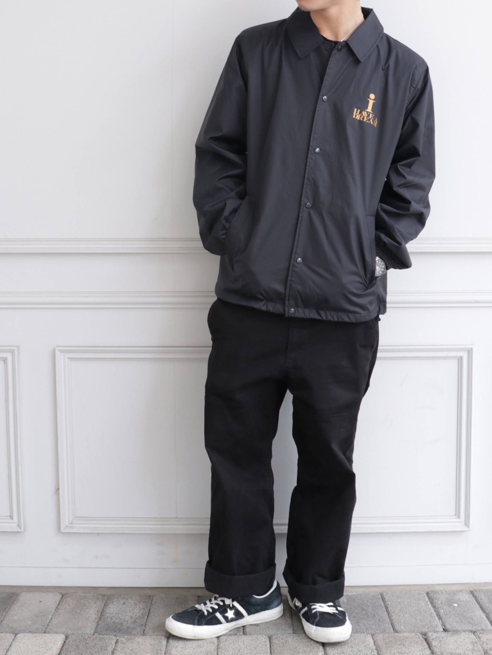 ナイロンコーチジャケット(O.L.A.W)(ブラック) / NYLON COACH JAKECT (BLACK)