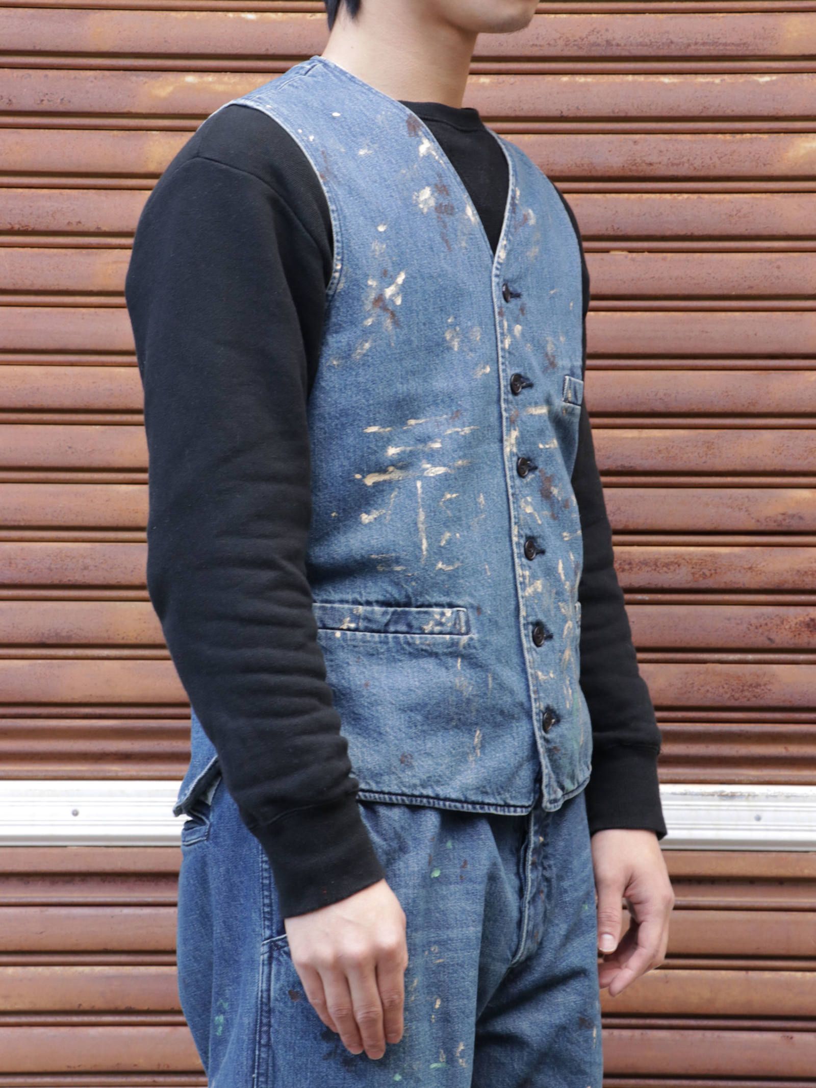 ヘリテージ エンジニア ベスト (ヴィンテージタイプ) / HERITAGE ENGINEER VEST (VINTAGE TYPE)