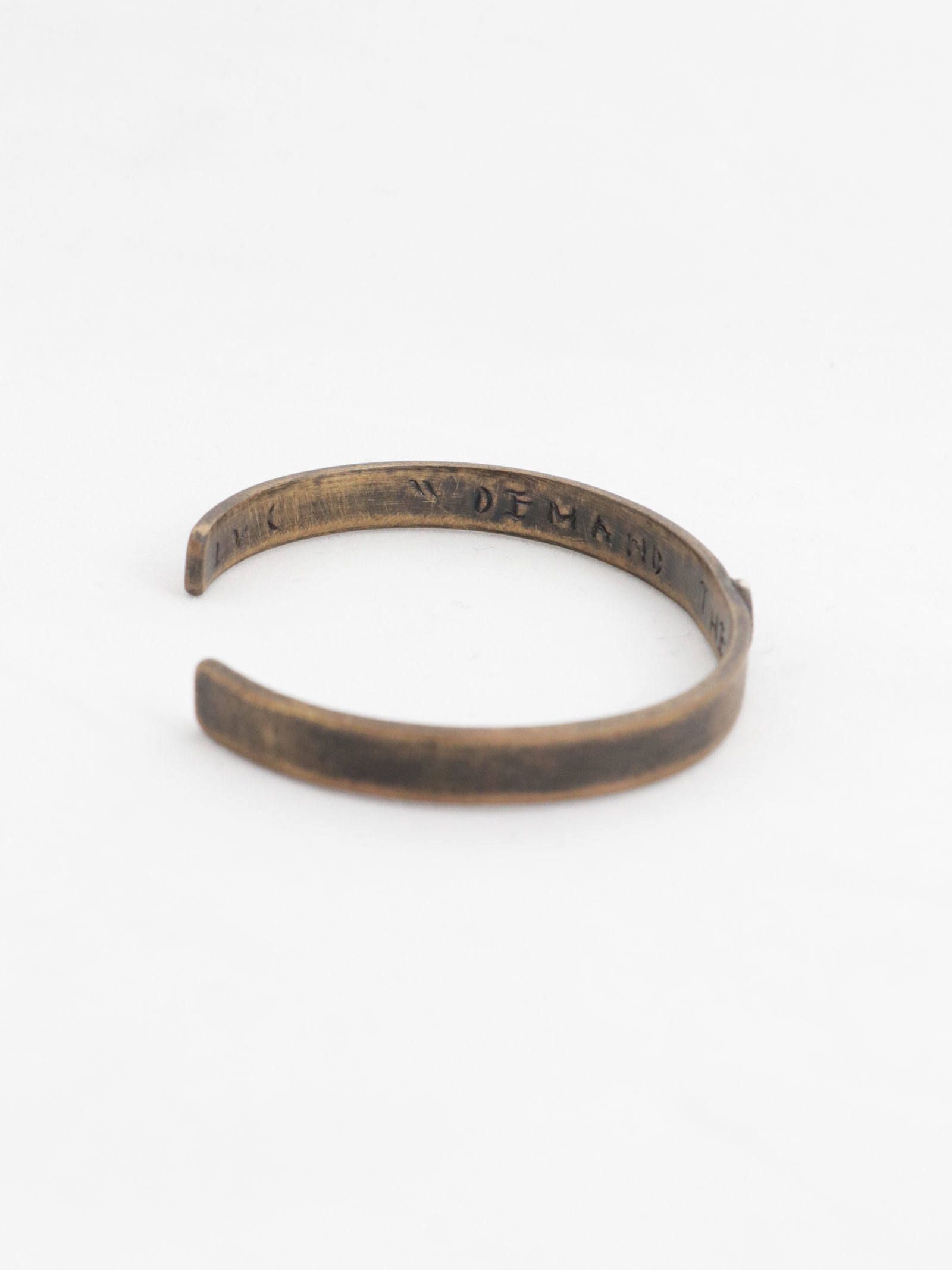 スモール ピース バングル (真鍮 x 銀) / SMALL PEACE BANGLE (BRASS x SILVER)