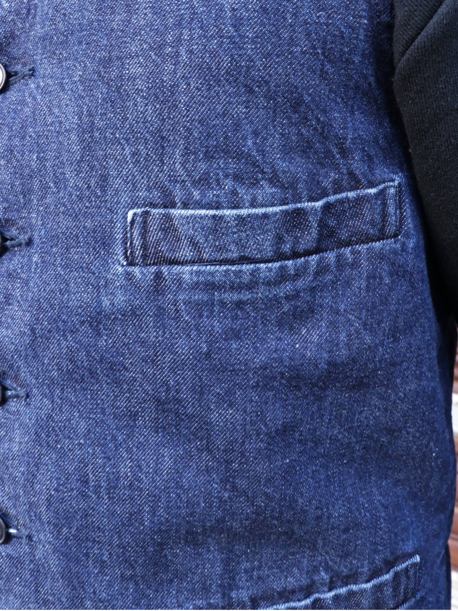 ヘリテージエンジニアベスト (インディゴ)  /  HERITAGE ENGINEER VEST (INDIGO)