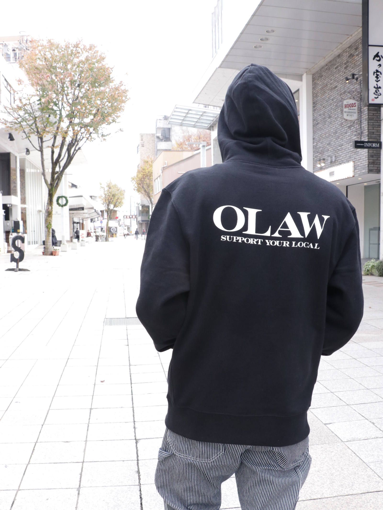 ジップアップパーカー(O.L.A.W)(ブラック) / ZIPUP PARKA (BLACK)