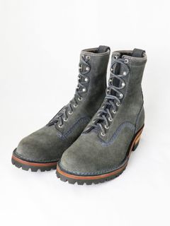 "JOBMASTER" SEMILACE TOE (NAVY "ROUGH OUT")