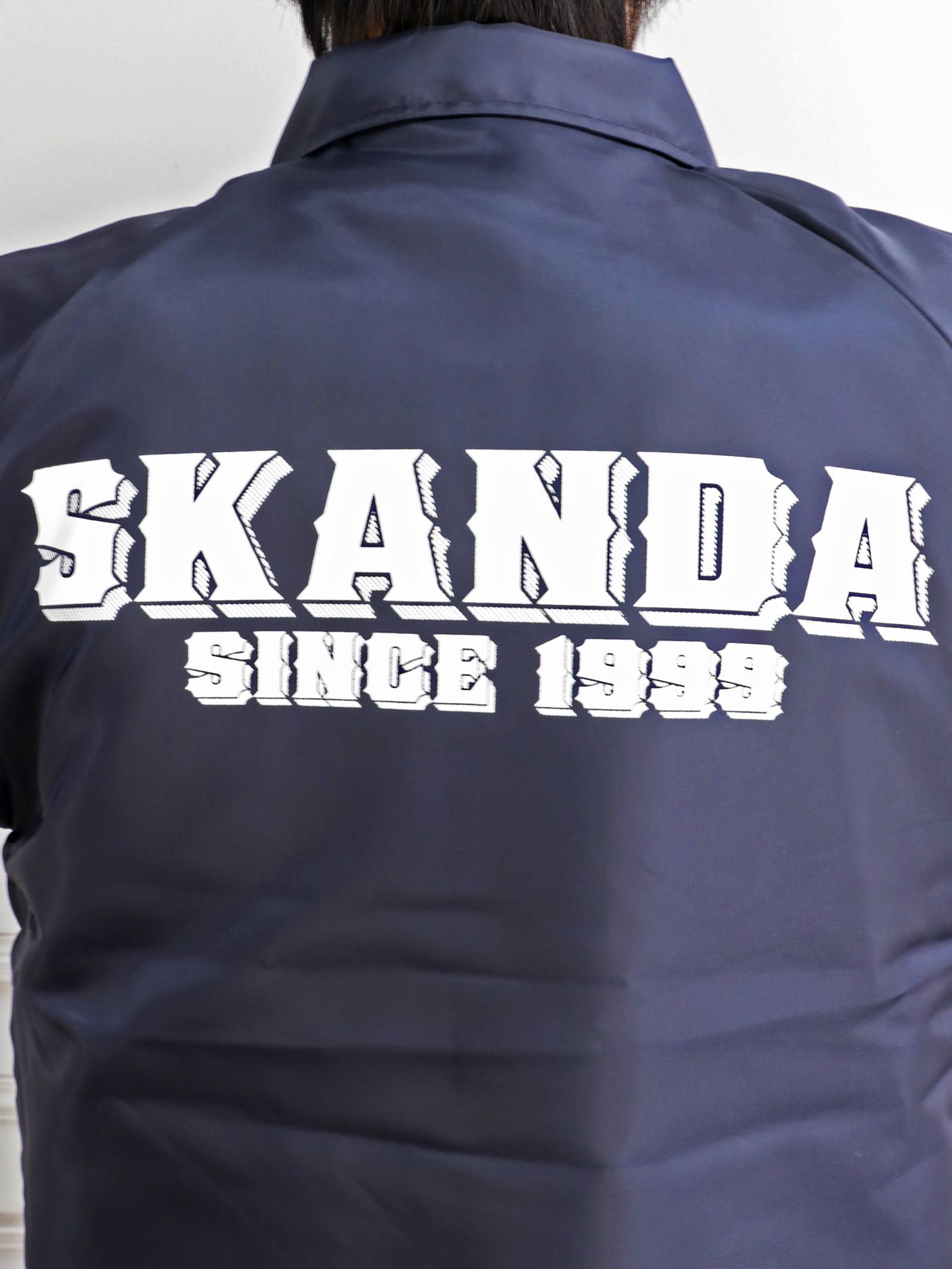 ボアコーチジャケット (SKANDA)(ネイビーxホワイト) / BOA COACH JACKET (NAVYxWHITE)