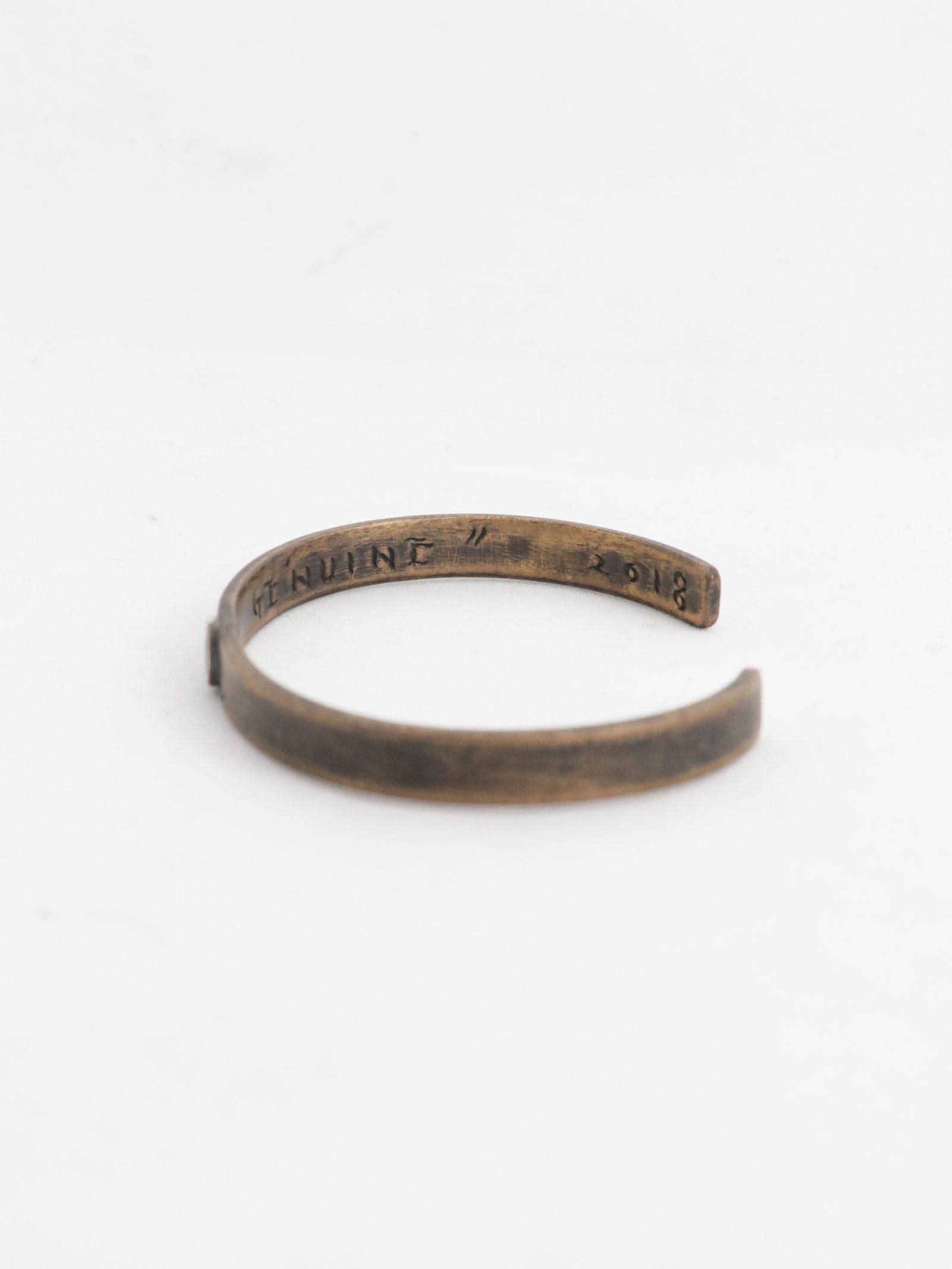 スモール ピース バングル (真鍮 x 銀) / SMALL PEACE BANGLE (BRASS x SILVER)