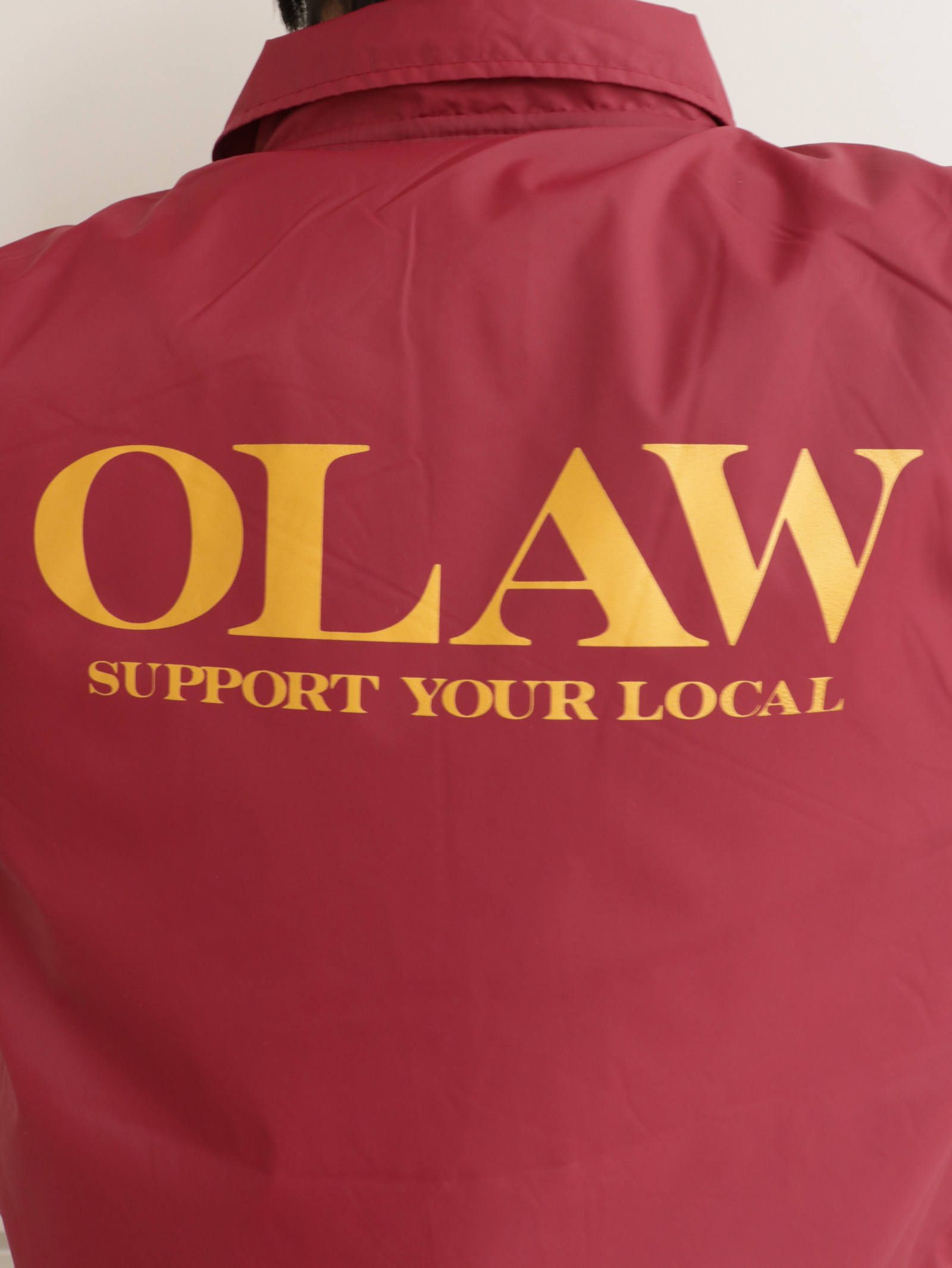 ナイロンコーチジャケット(O.L.A.W)(バーガンディー) / NYLON COACH JAKECT ( BURGUNDY)