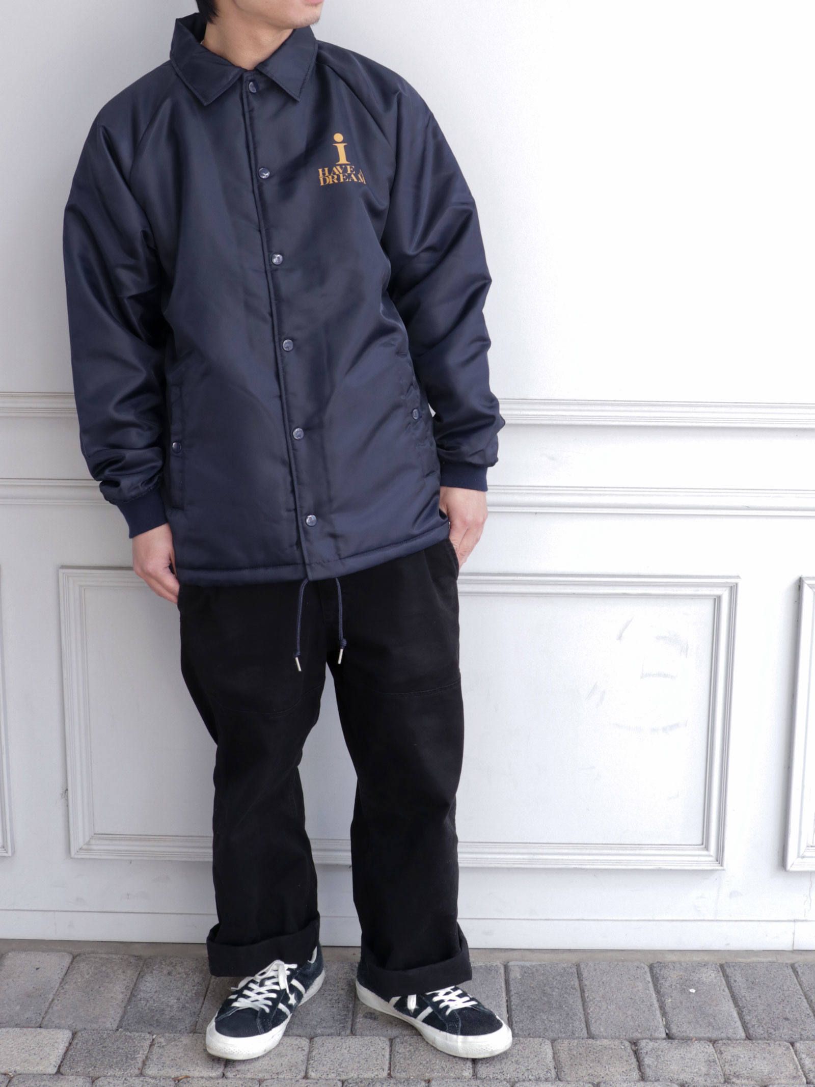 ボアコーチジャケット (O.L.A.W)(ネイビーxゴールド) / BOA COACH JACKET (BLACKxGOLD)