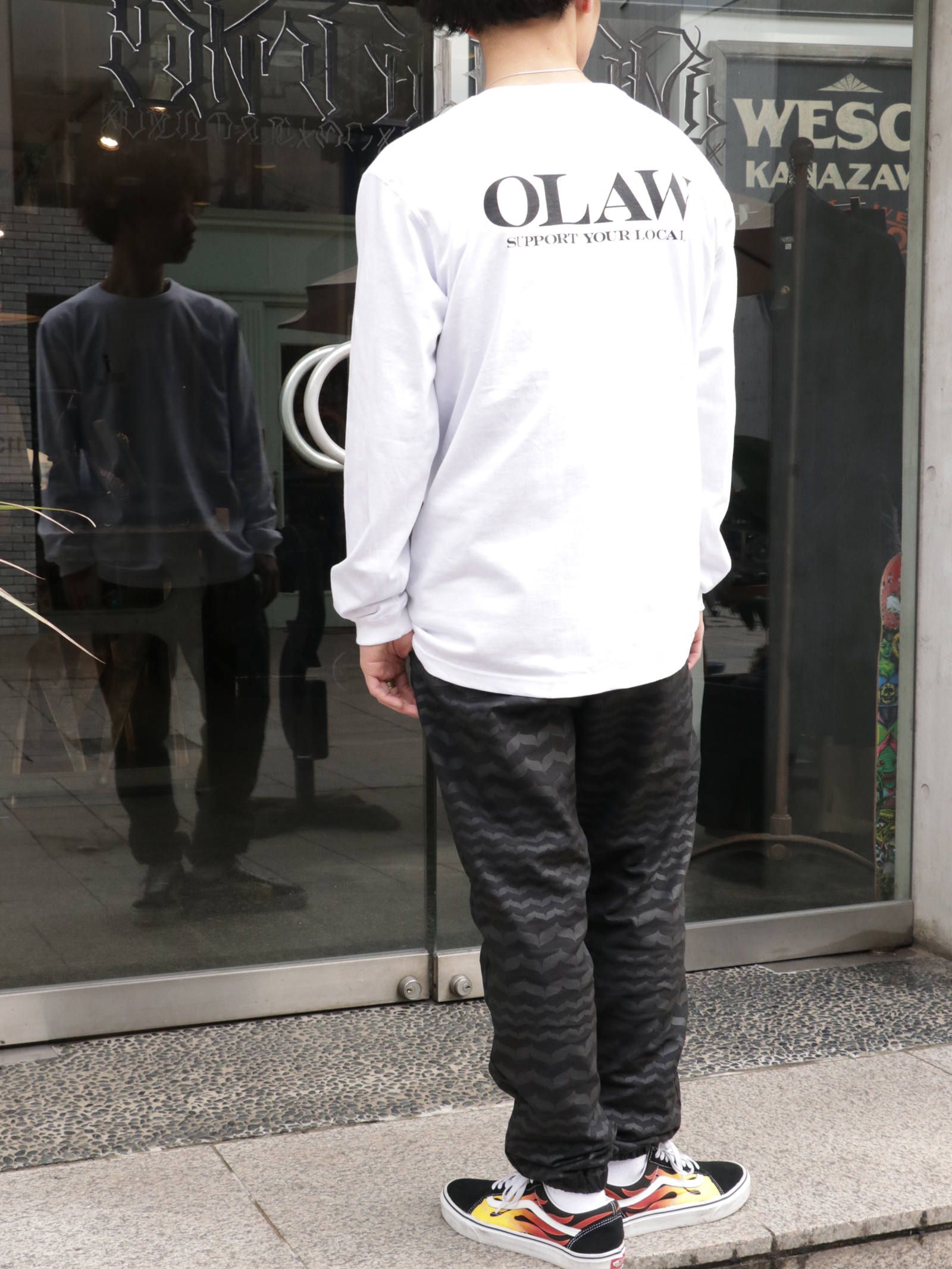 ロングスリーブTシャツ(O.L.A.W) (ホワイト) / LONG SLEEVE T-SHIRTS (WHITE)