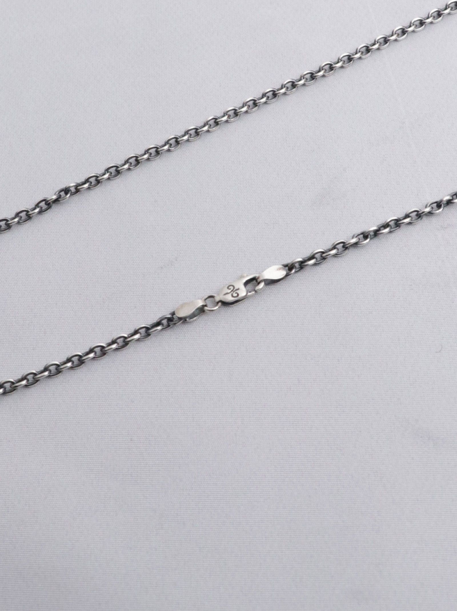 NECKLACE CHAIN "OVAL" / 線形 0.8mm, 幅 3.0mm / 50cm / (SILVER925)