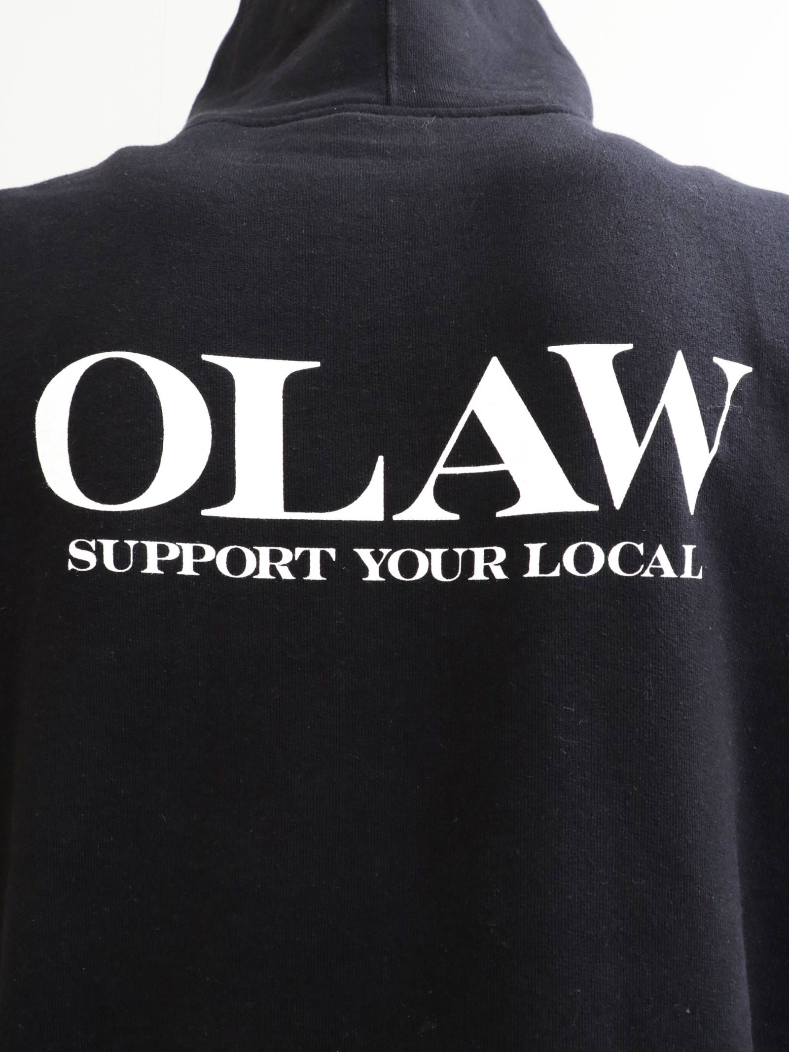 ジップアップパーカー(O.L.A.W)(ブラック) / ZIPUP PARKA (BLACK)