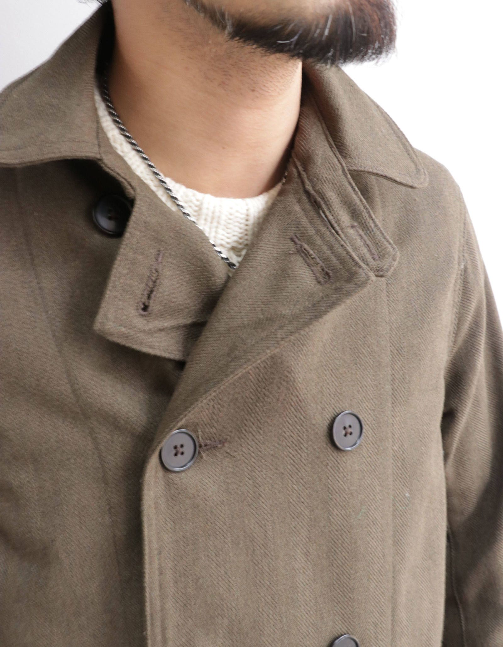 BLACK SIGN - Army Herringbone Soldier Coat / アーミーヘリンボーン