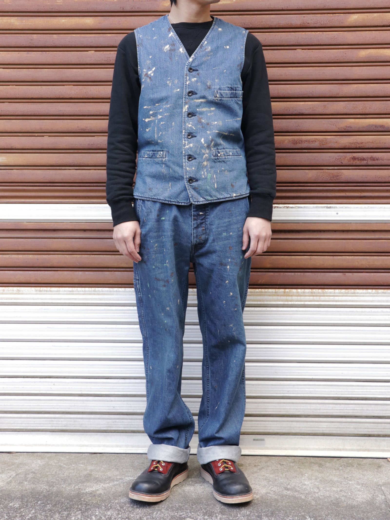 ヘリテージ エンジニア ベスト (ヴィンテージタイプ) / HERITAGE ENGINEER VEST (VINTAGE TYPE)