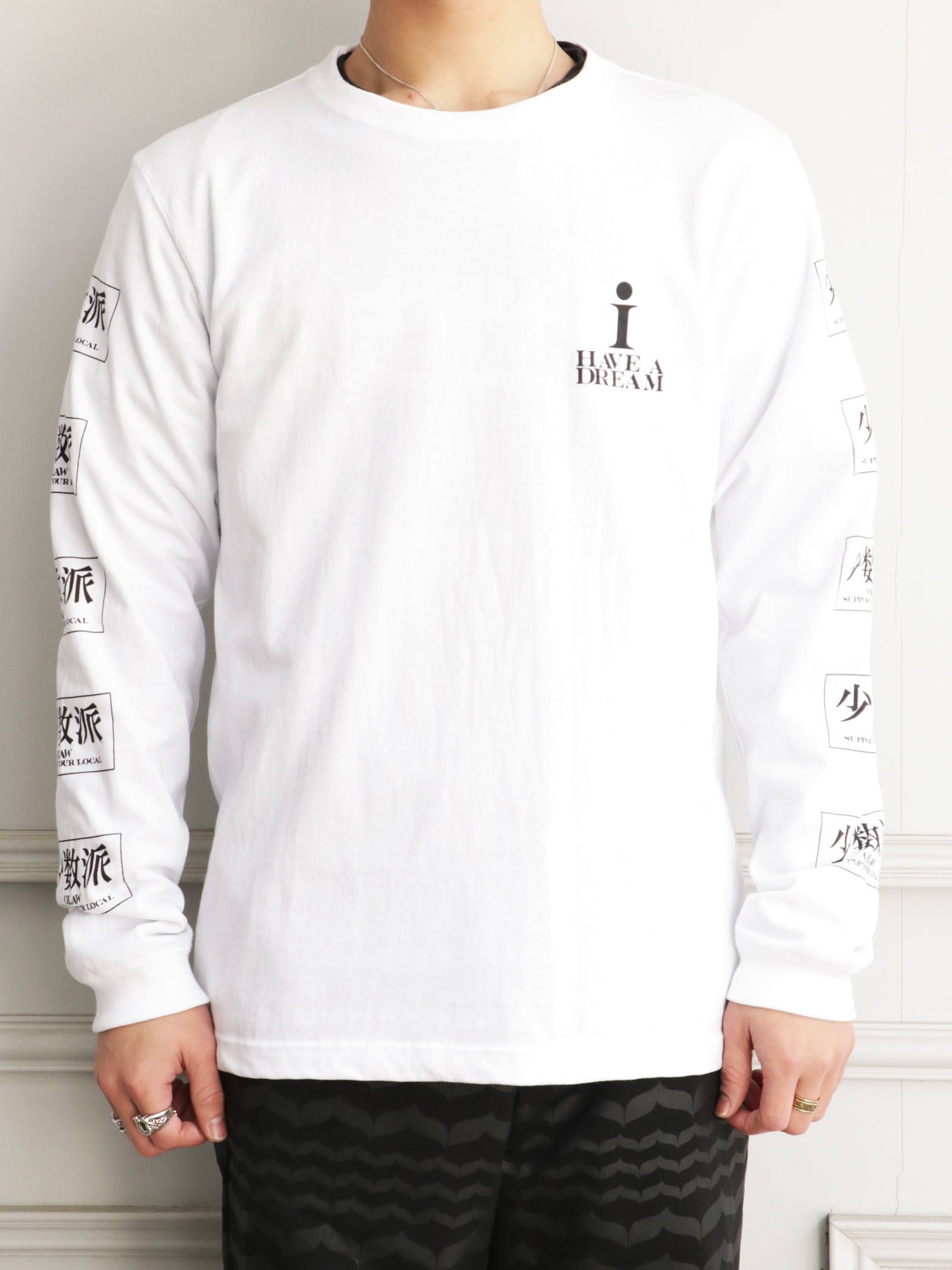 ロングスリーブTシャツ(少数派) (ホワイト) / LONG SLEEVE T-SHIRTS (WHITE)