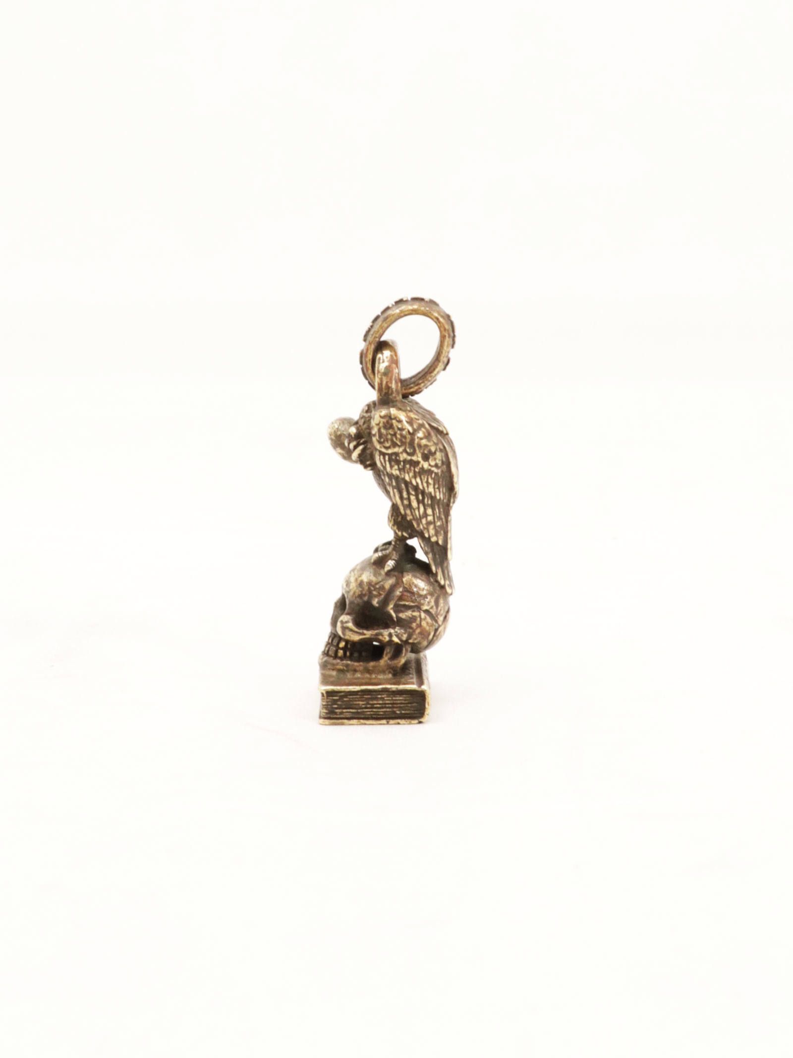 ヴァルチャー & スカル & ブック ペンダント (ブラス) / VULTURE & SKULL & BOOK PENDANT (BRASS)