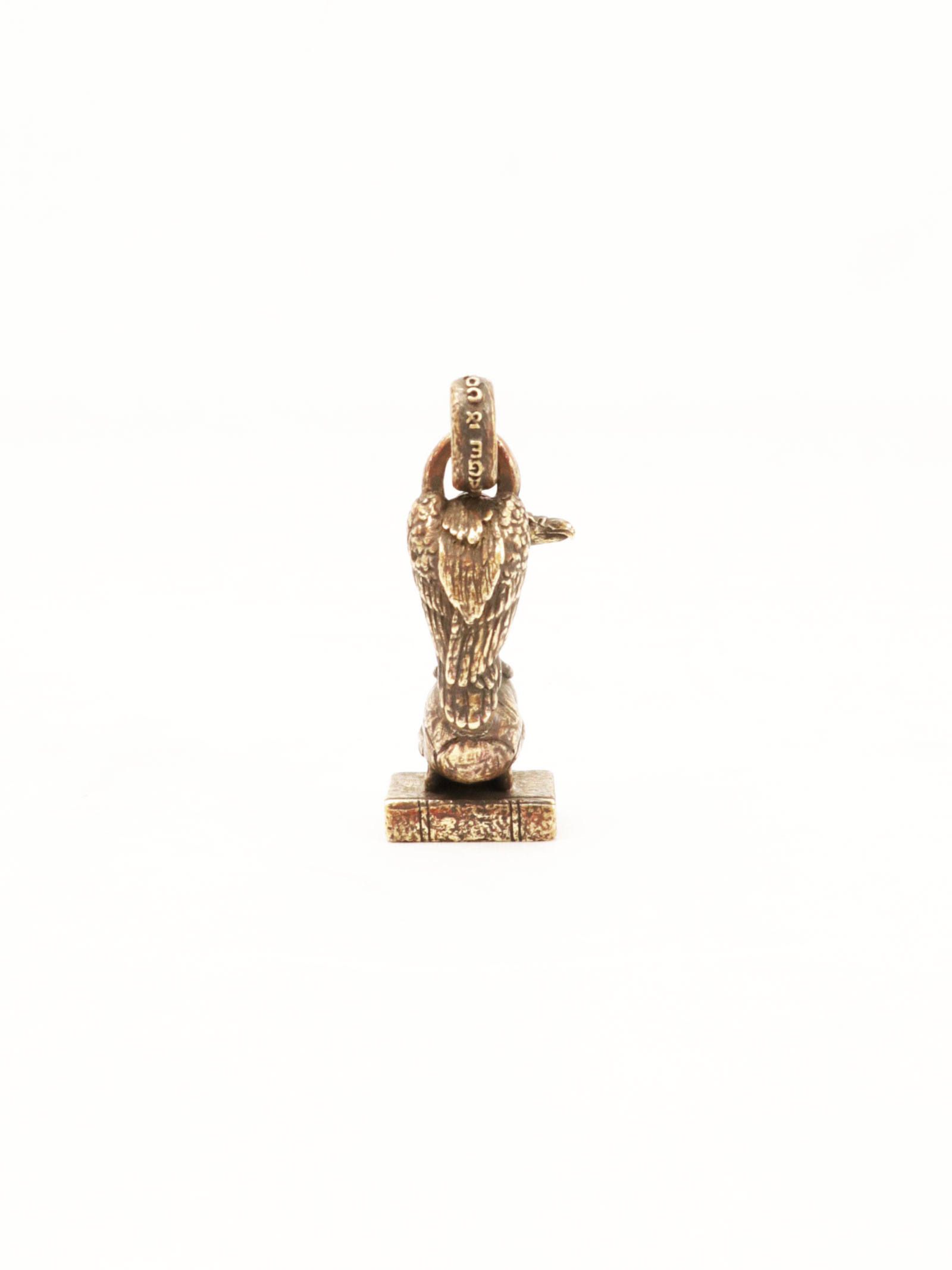 ヴァルチャー & スカル & ブック ペンダント (ブラス) / VULTURE & SKULL & BOOK PENDANT (BRASS)