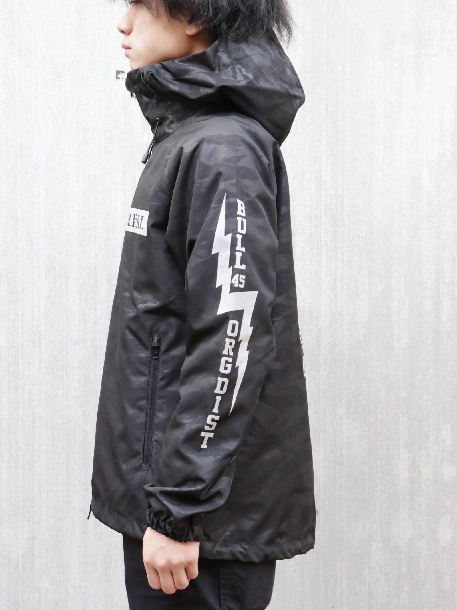ローカルサポートシェルパーカーLOCAL SUPPORT SHELL PARKA モデル 身長172cm , 体重64kg 着用 M