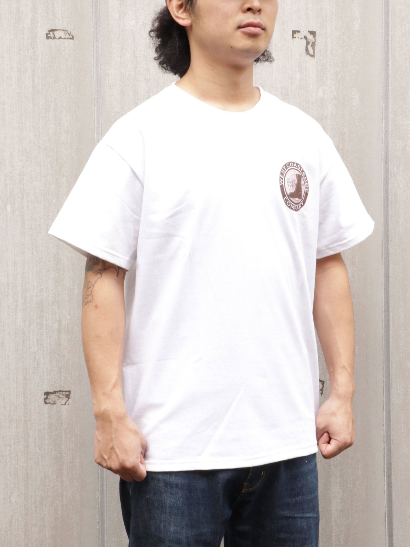 FAMOUS HIKER SHOE S/S T-SHIRTS( WHITE)