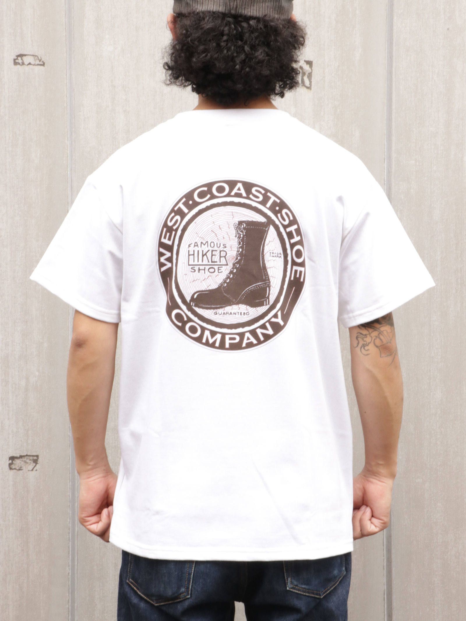 FAMOUS HIKER SHOE S/S T-SHIRTS( WHITE)