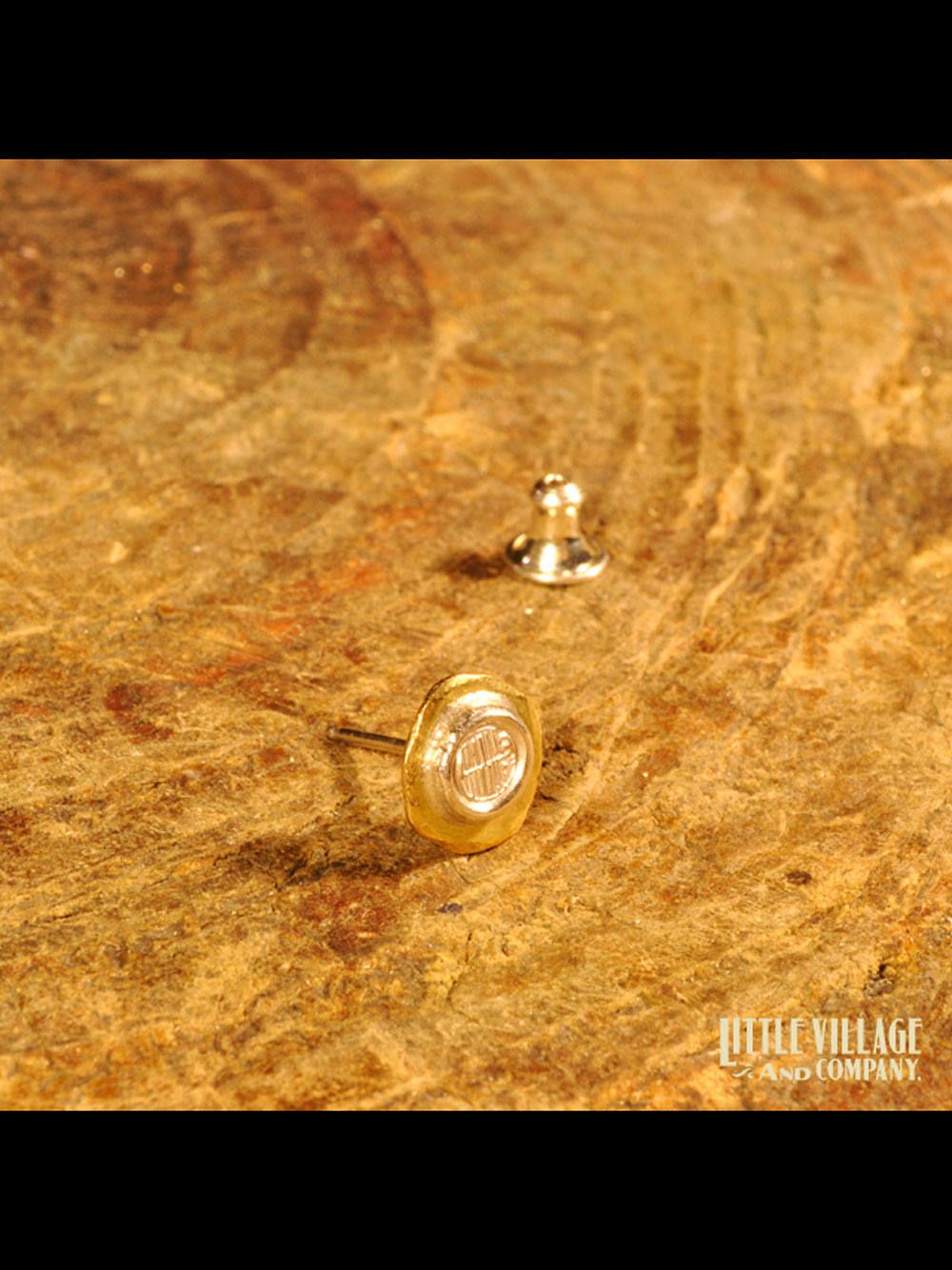 イアリング "ロゴ x メタル" (925シルバー x 18Kゴールド) / EARRING "LOGO x METAL" (SILVE925 x GOLD18K)