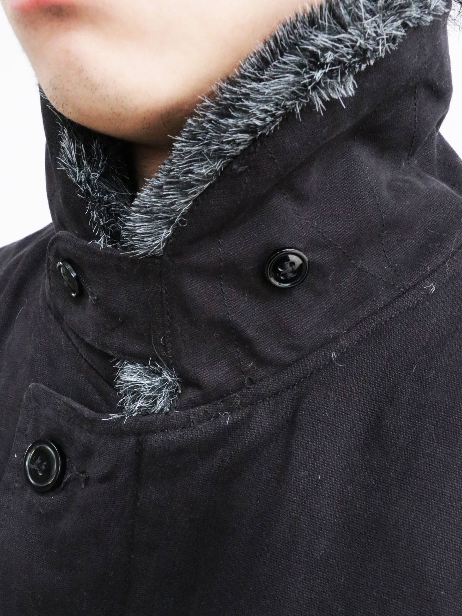 N-1 デッキジャケット(ブラック) / N-1 DECK JACKET (BLACK) モデル【身長170cm、体重56kg 着用L(40inch)サイズ】