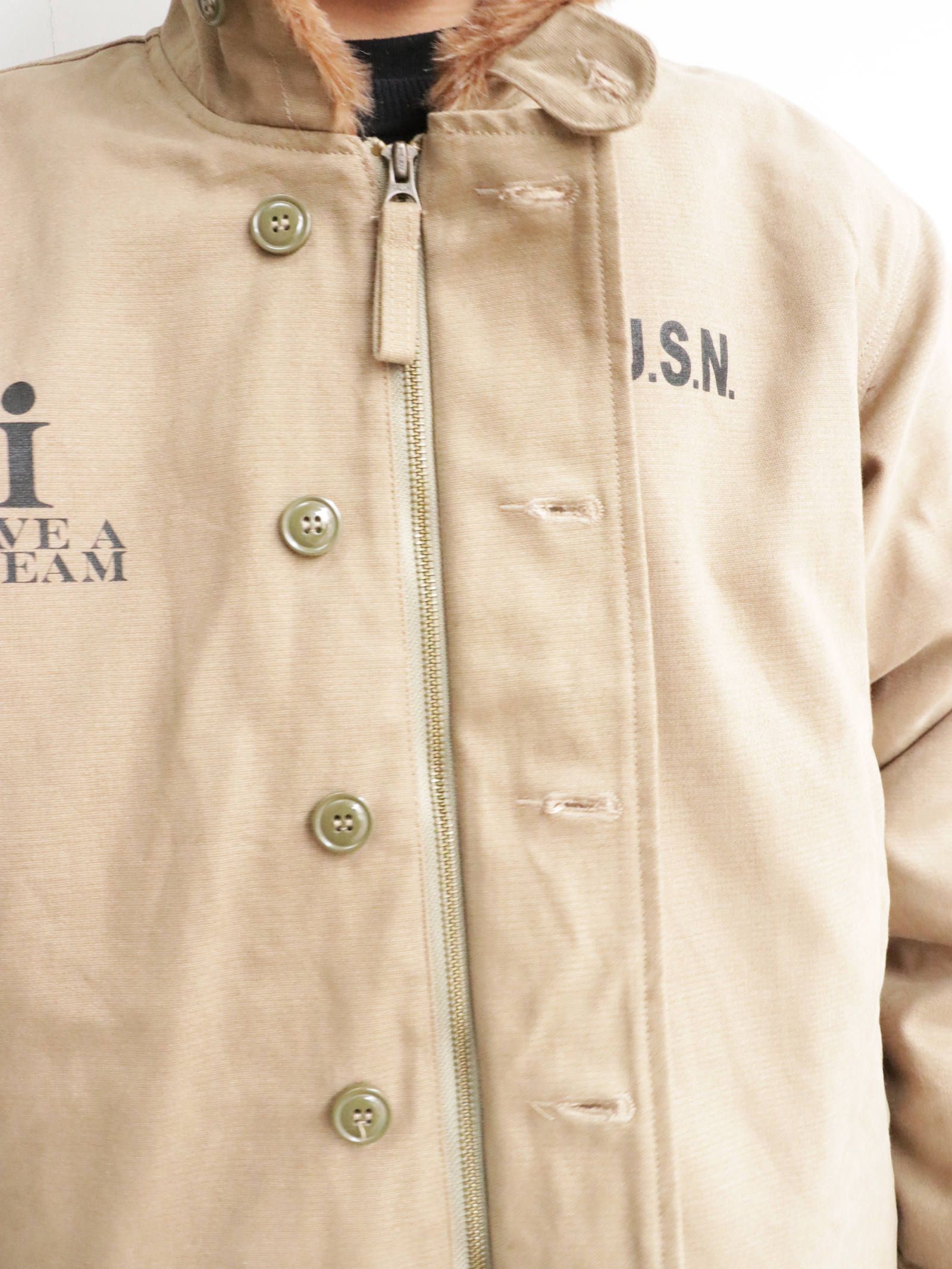 O.L.A.W - N-1 デッキジャケット(ベージュ) / N-1 DECK JACKET (BEIGE 