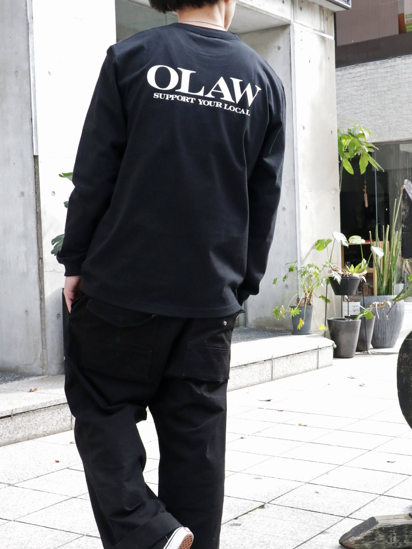 ロングスリーブTシャツ(O.L.A.W) (ブラック) / LONG SLEEVE T-SHIRTS (BLACK)