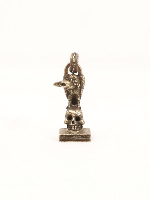 ヴァルチャー & スカル & ブック ペンダント (ブラス) / VULTURE & SKULL & BOOK PENDANT (BRASS)
