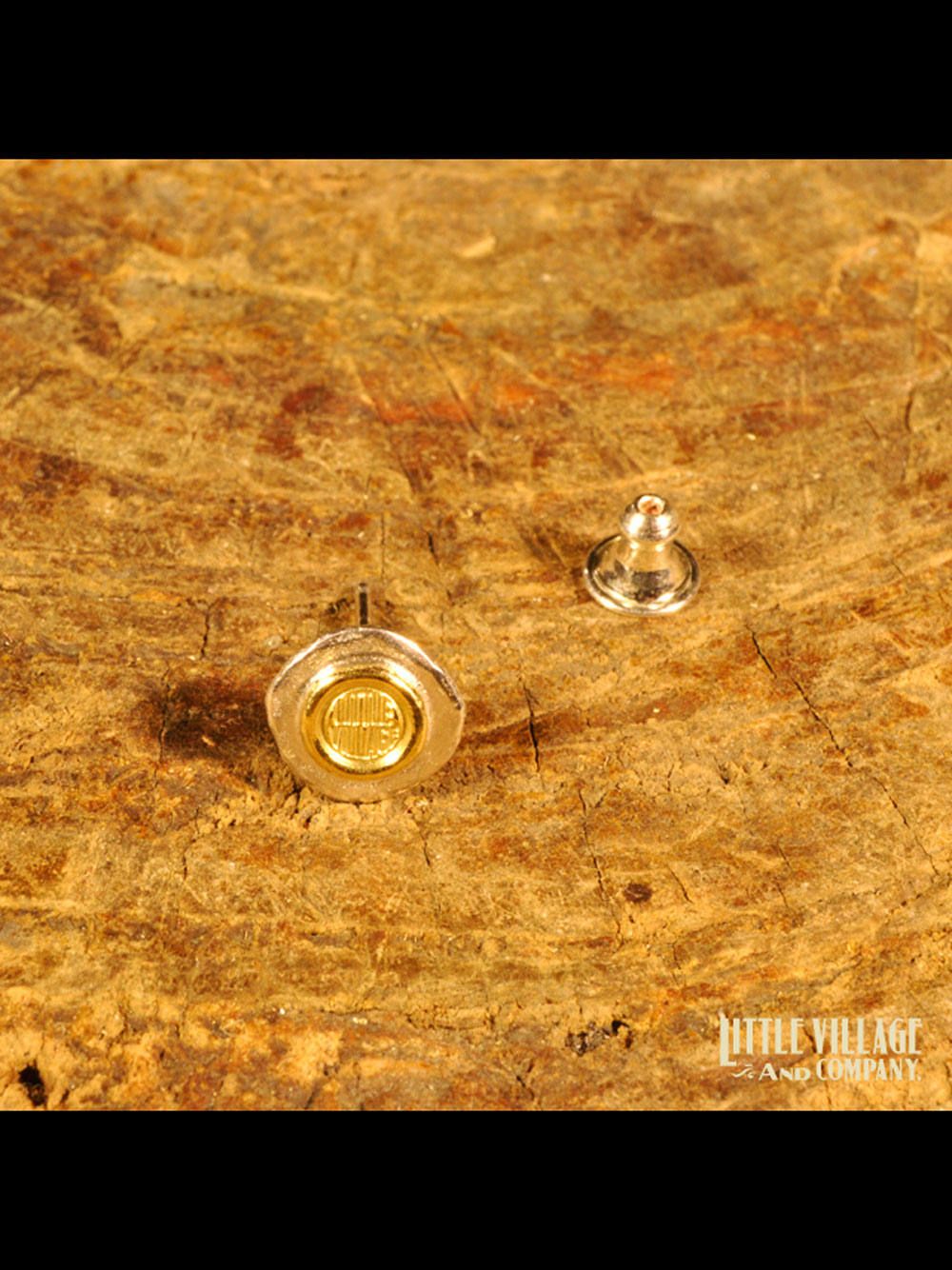 イアリング "ロゴ x メタル" (18Kゴールド x 925シルバー) / EARRING "LOGO x METAL" (GOLD18K x SILVE925)
