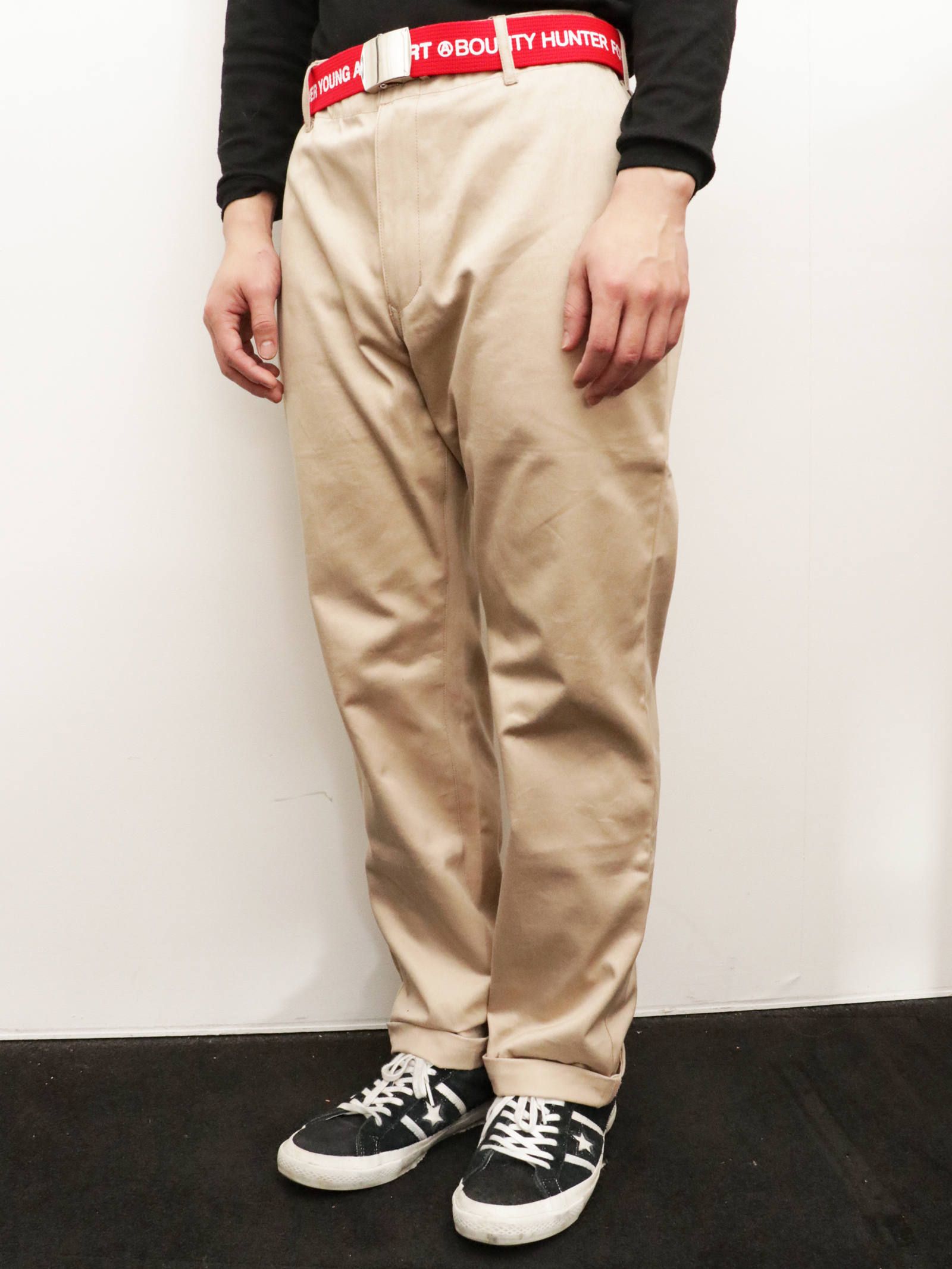 BOUNTY HUNTER - スタッズパンツ (ベージュ) / Studs Pants (BEIGE