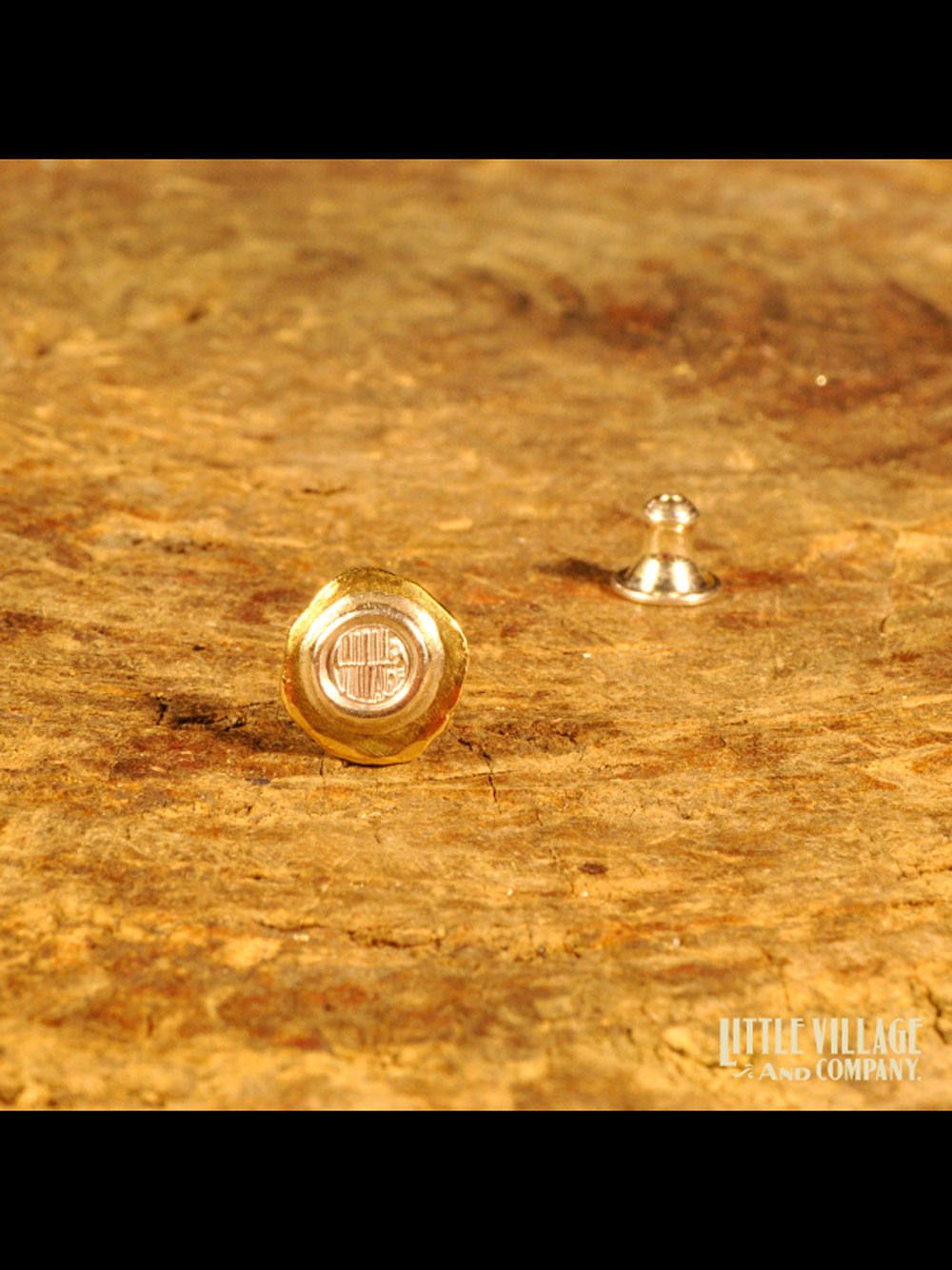イアリング "ロゴ x メタル" (925シルバー x 18Kゴールド) / EARRING "LOGO x METAL" (SILVE925 x GOLD18K)