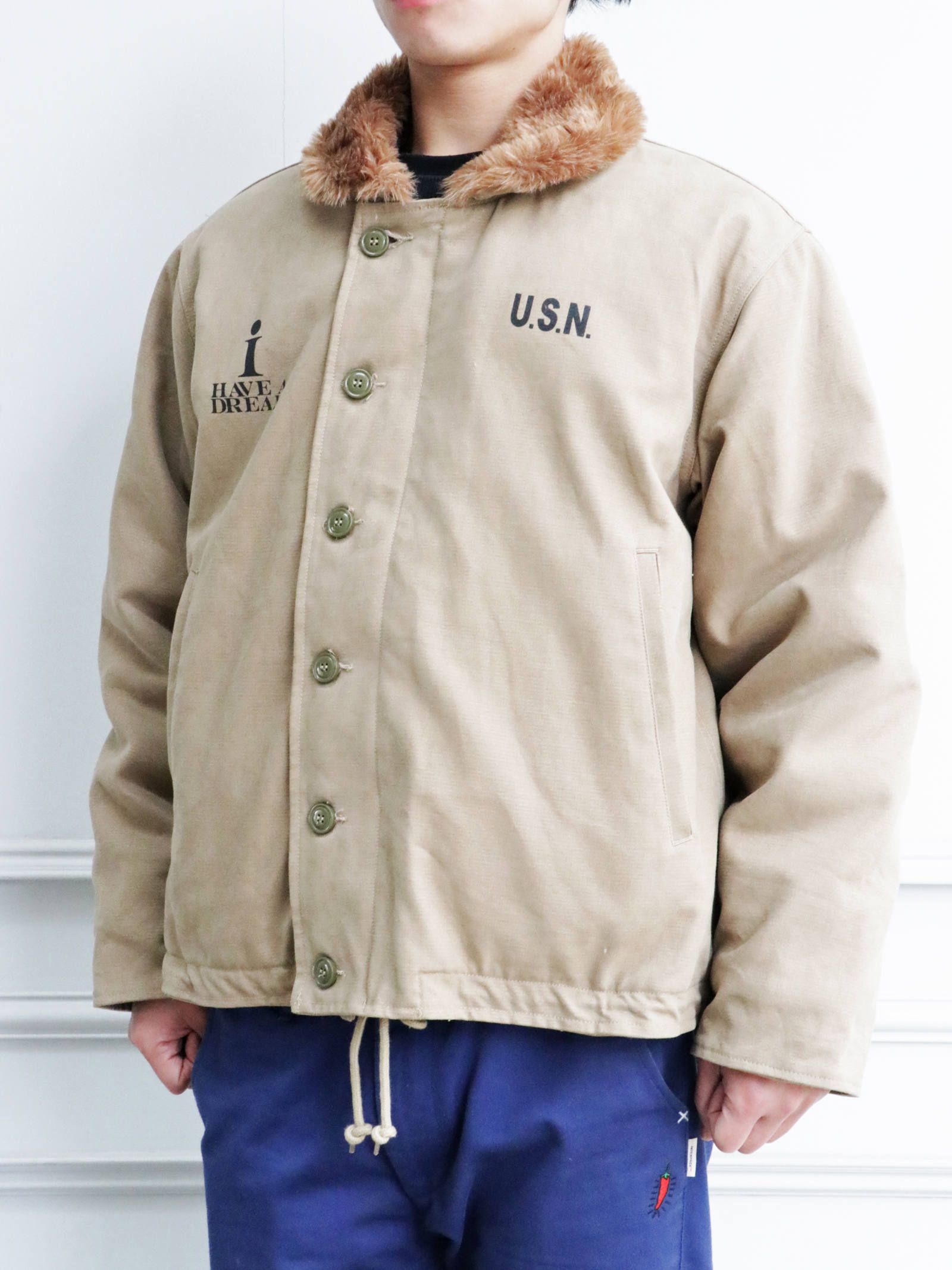 O.L.A.W - N-1 デッキジャケット(ベージュ) / N-1 DECK JACKET