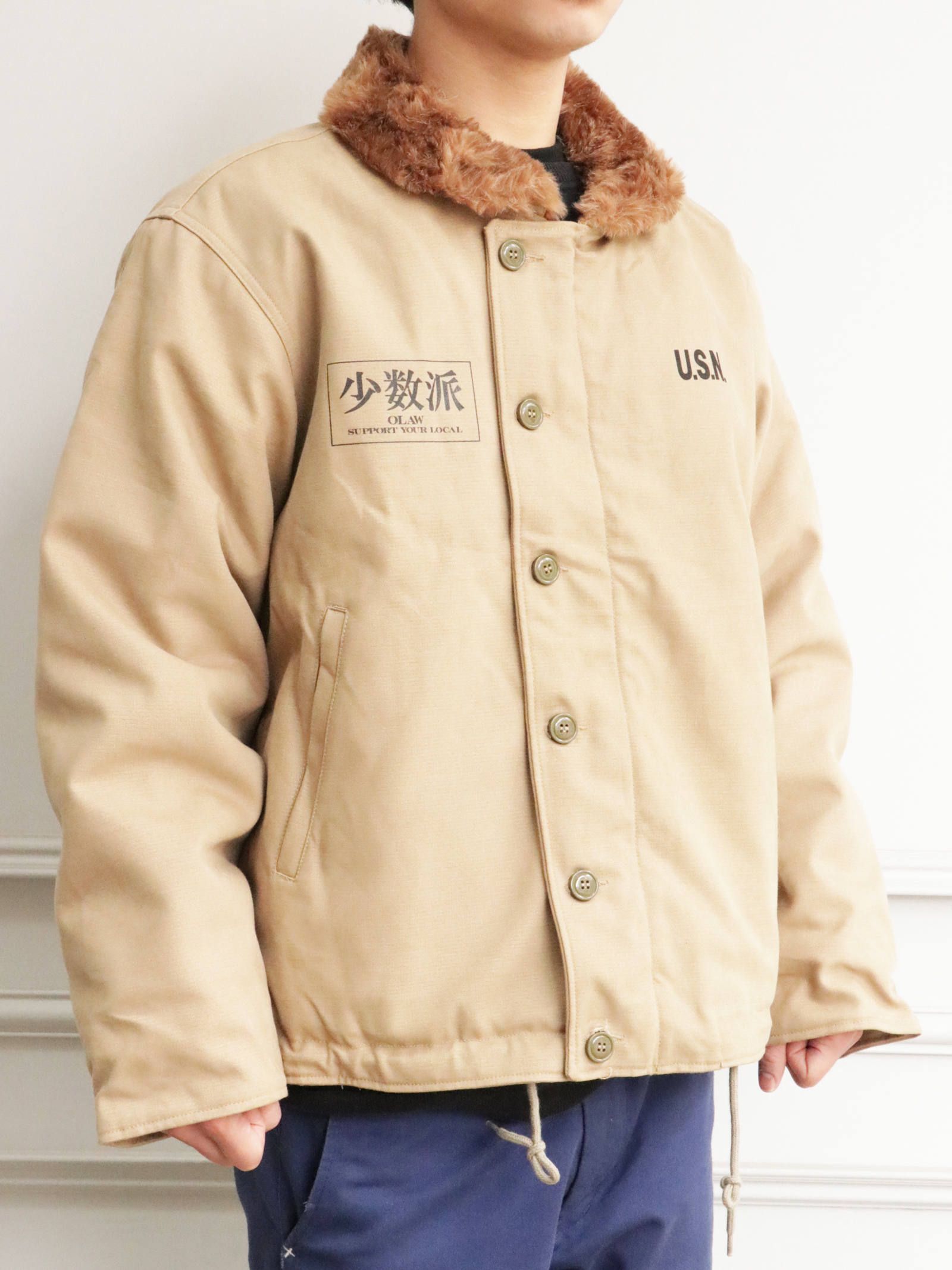 O.L.A.W - N-1 デッキジャケット(少数派)(ベージュ) / N-1 DECK JACKET