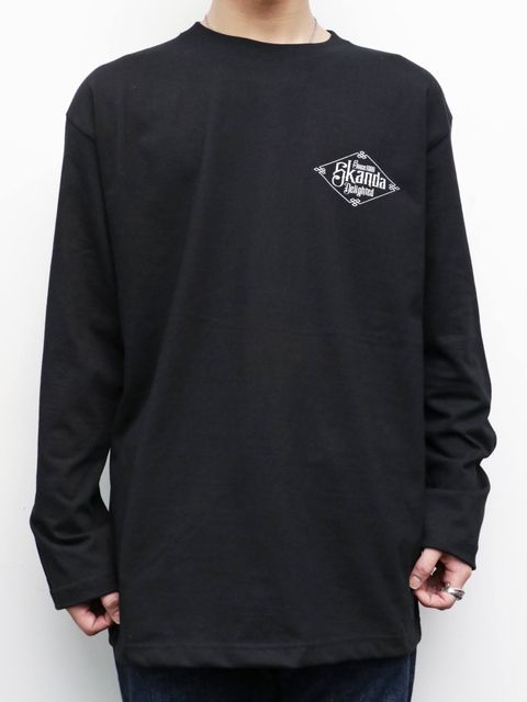 トライバルデザインロングスリーブTシャツ (ブラック) / TRIBAL DESIGN L/S-TEE (BLACK)