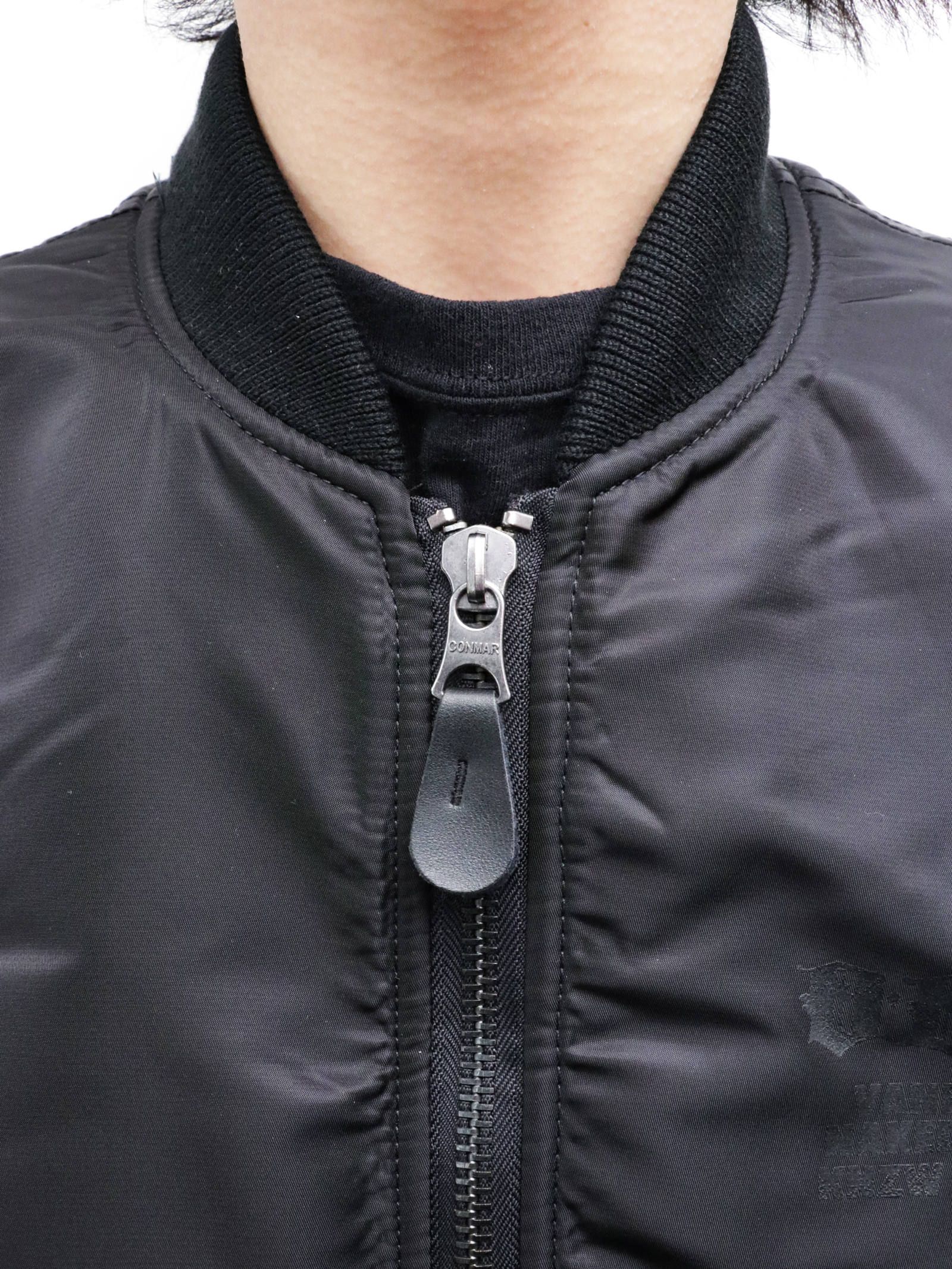 オリジナルMA-1 (ブラック) / ORIGNAL MA-1 (BLACK) モデル 身長170cm、体重56kg 着用 Lサイズ