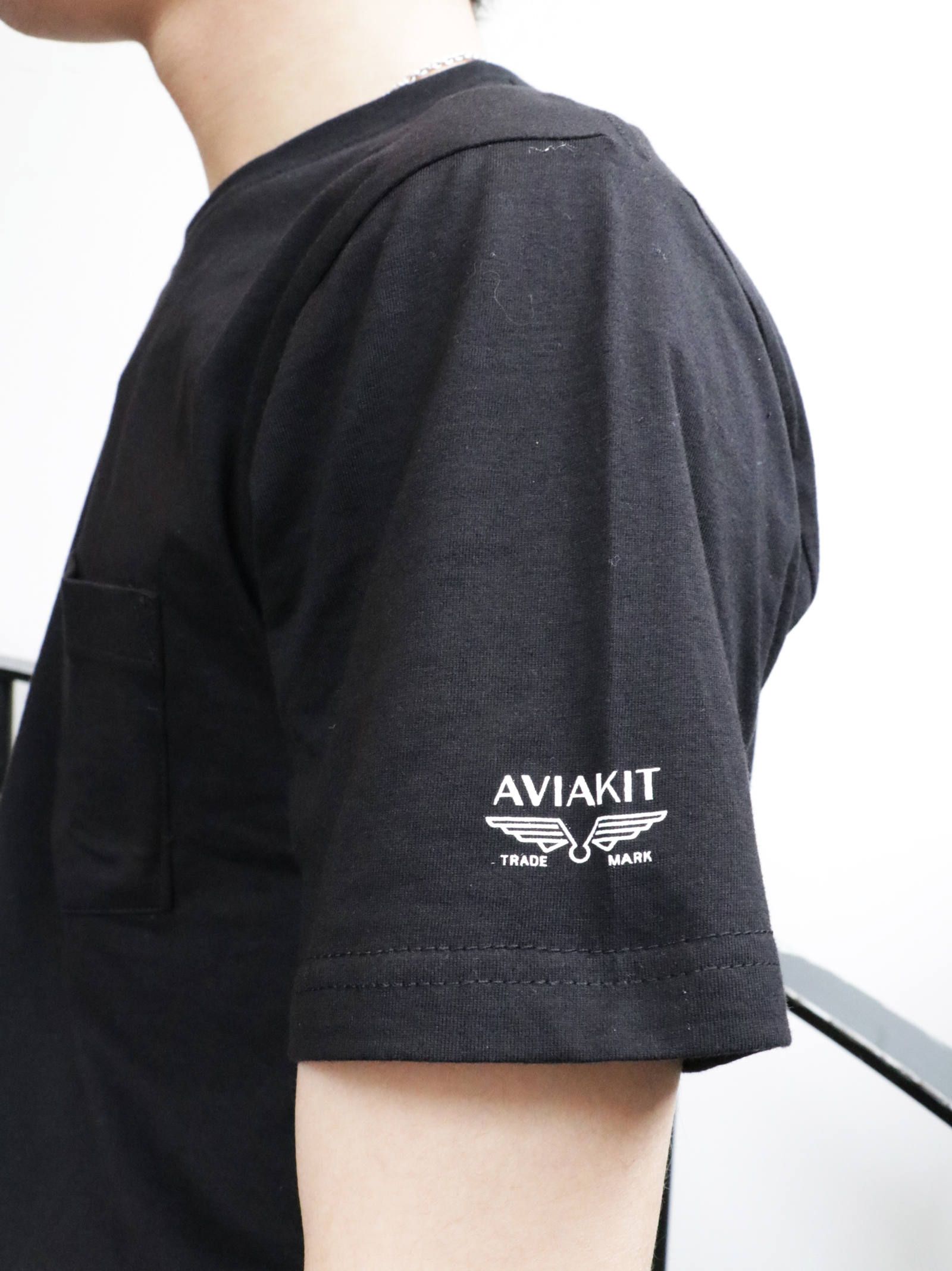 PLAIN POCKET 2 T-SHIRTS PACK (BLACK)