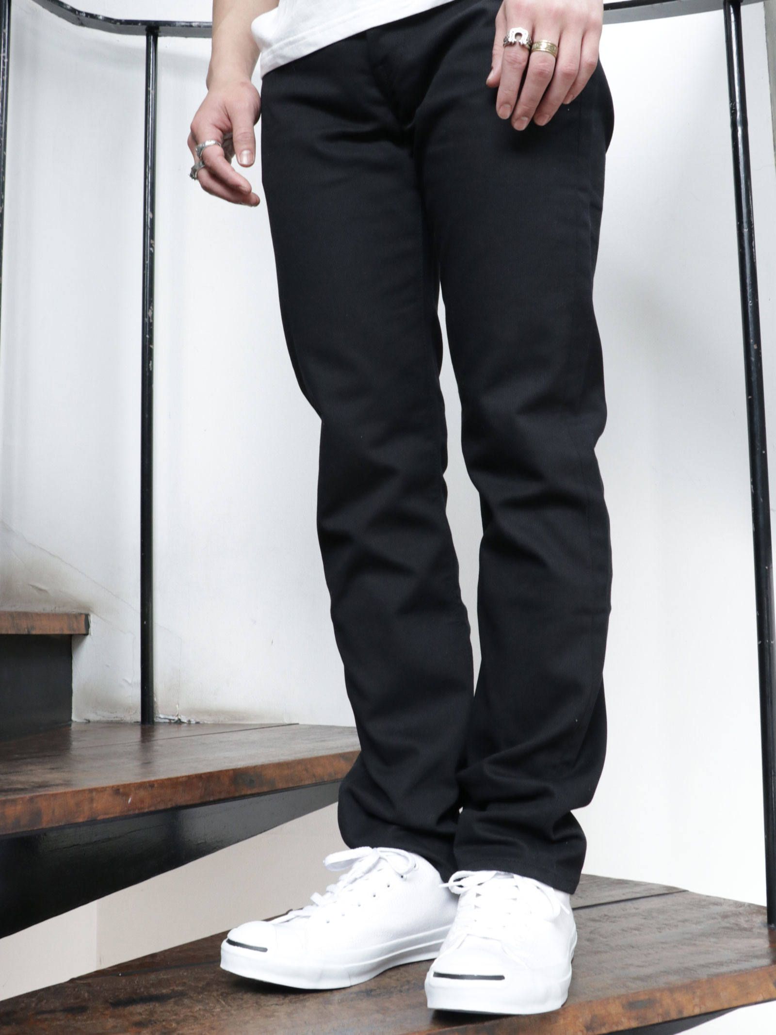 パイオニアテーラリング ピケパンツ(ブラック) / PIONEER TAILORING PIQUE PANTS(BLACK)