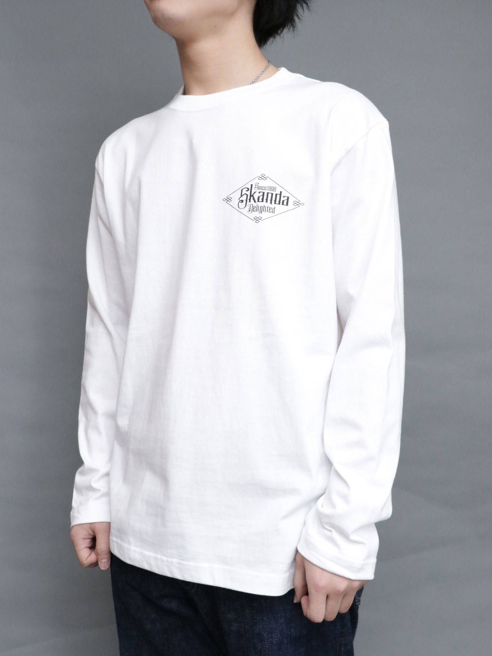 スリークレインロングスリーブTシャツ (ホワイト) / THREE CRANE  L/S TEE (WHITE)