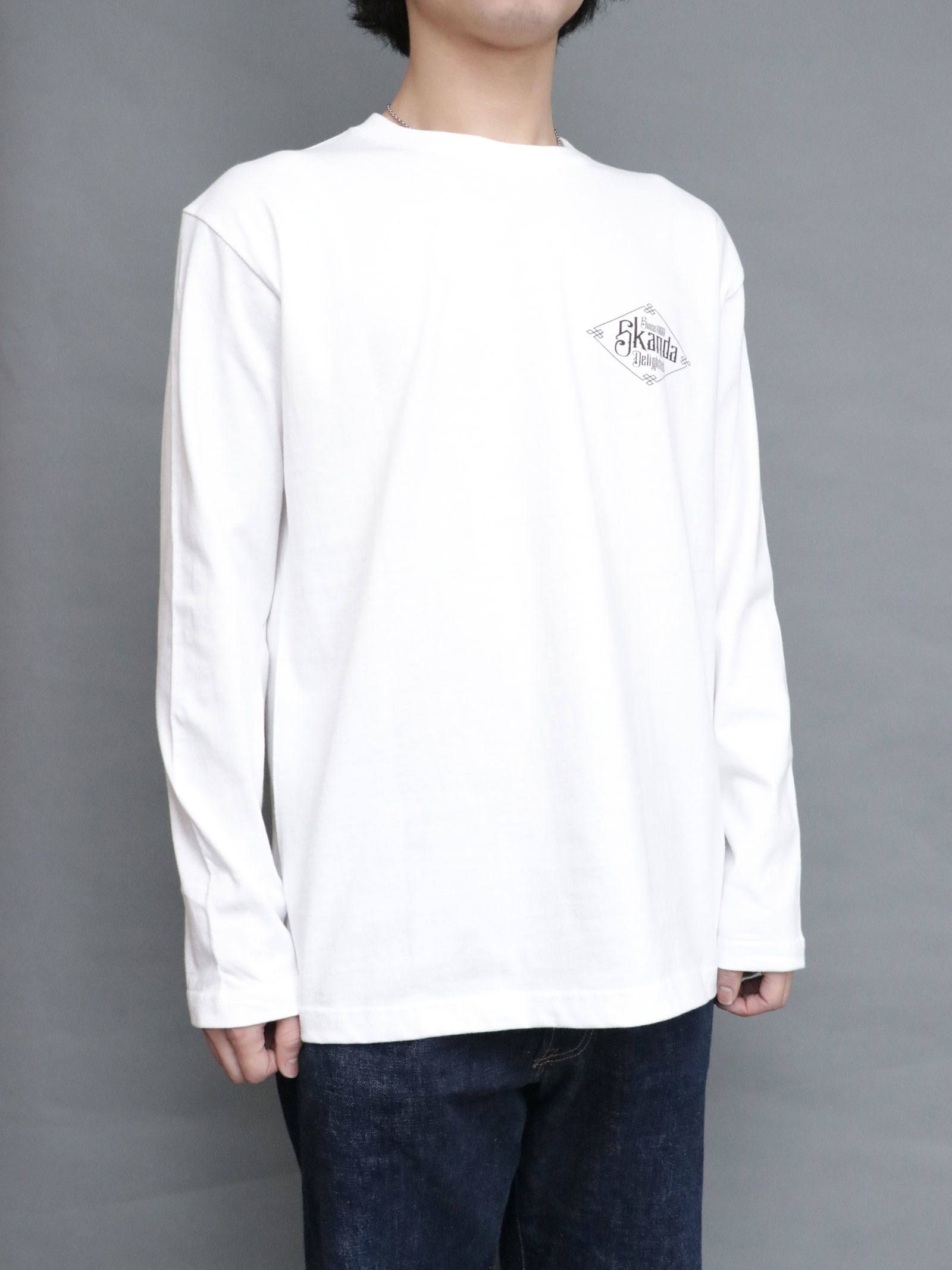 スリークレインロングスリーブTシャツ (ホワイト) / THREE CRANE  L/S TEE (WHITE)