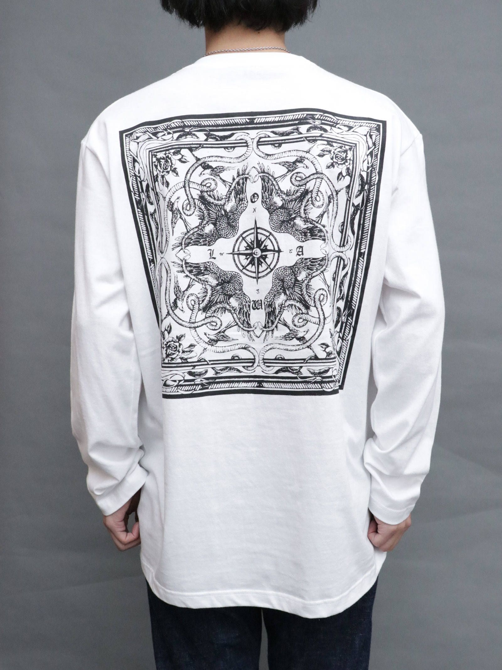 バンダナロングスリーブTシャツ (ホワイト) / BANDANA  L/S TEE (WHITE)