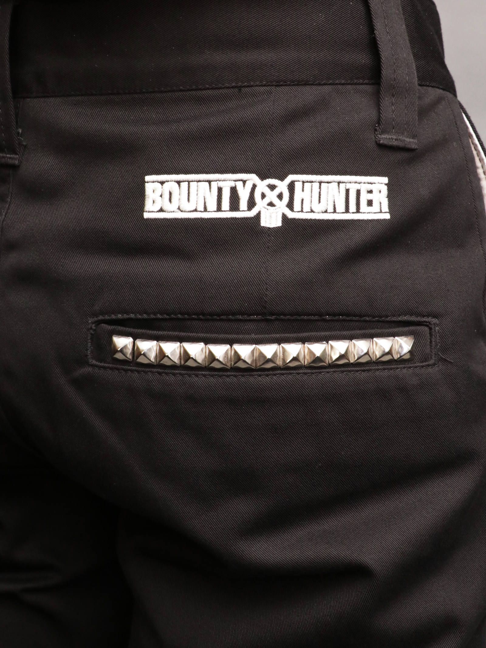 BOUNTY HUNTER スタッズ付きワークパンツ  ブラック　サイズM