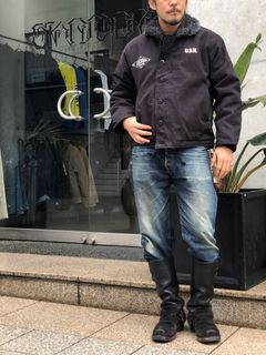 N-1 デッキジャケット2019"SKANDA"(ブラック) / N-1 DECK JACKET2019"SKANDA" (BLACK) モデル【身長172cm、体重64kg 着用M(38)サイズ】