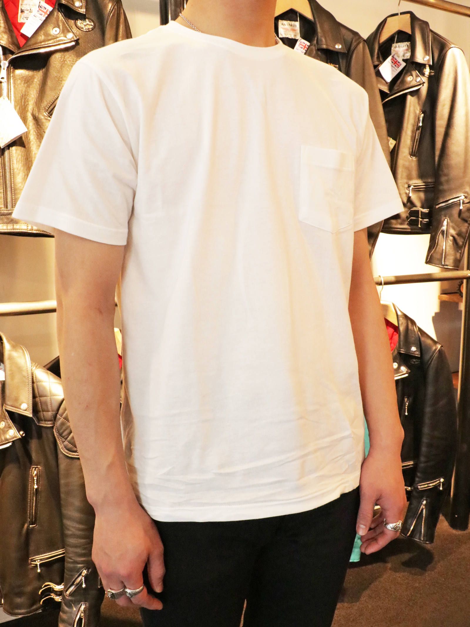PLAIN POCKET 2 T-SHIRTS PACK (WHITE)