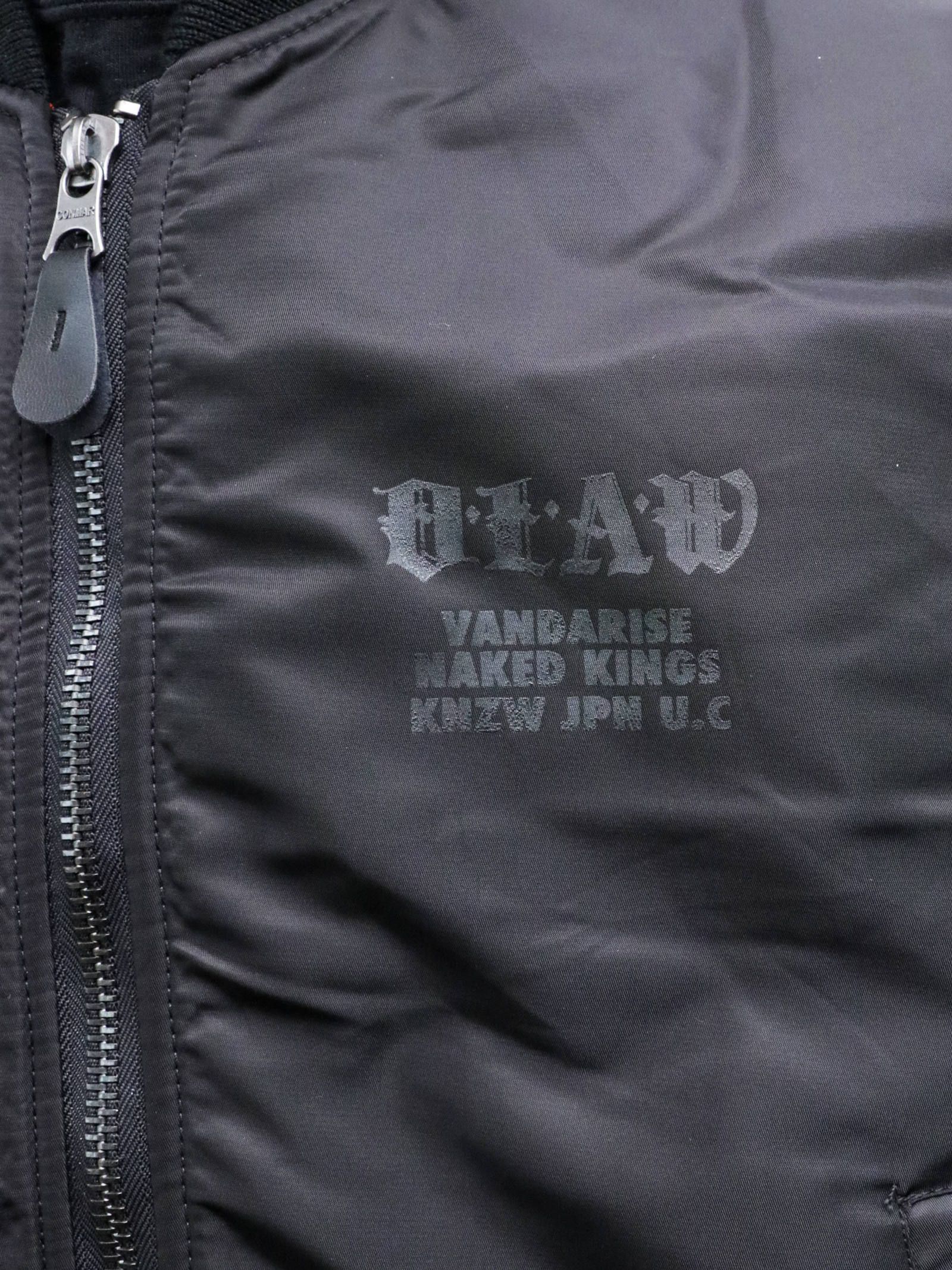 オリジナルMA-1 (ブラック) / ORIGNAL MA-1 (BLACK) モデル 身長170cm、体重56kg 着用 Lサイズ