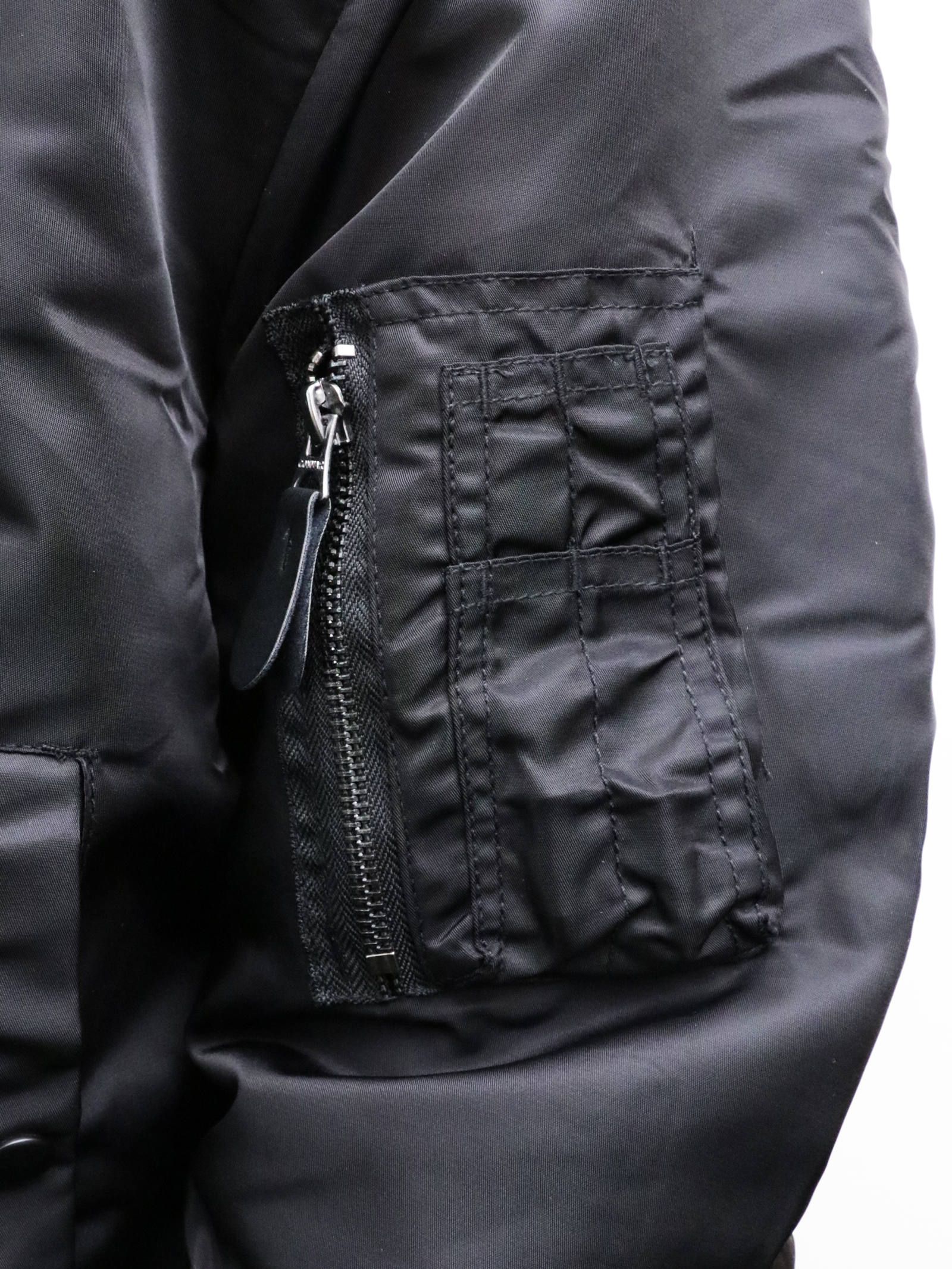 オリジナルMA-1 (ブラック) / ORIGNAL MA-1 (BLACK) モデル 身長170cm、体重56kg 着用 Lサイズ