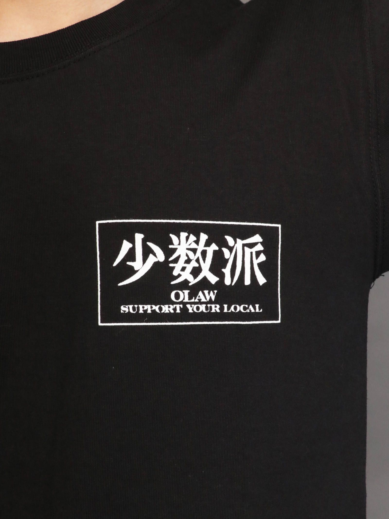 オリジナルTシャツ (少数派)(ブラック) / ORIGINAL TEE (BLACK) モデル 身長170cm、体重56kg 着用 S