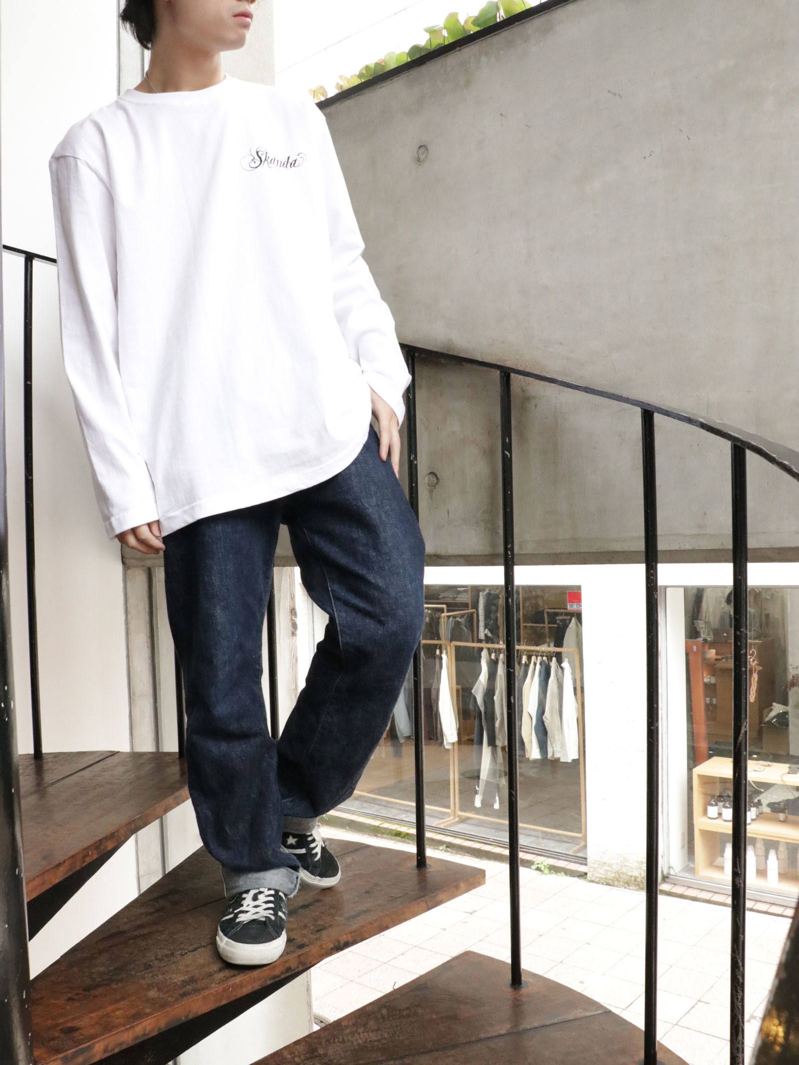 バンダナロングスリーブTシャツ (ホワイト) / BANDANA  L/S TEE (WHITE)