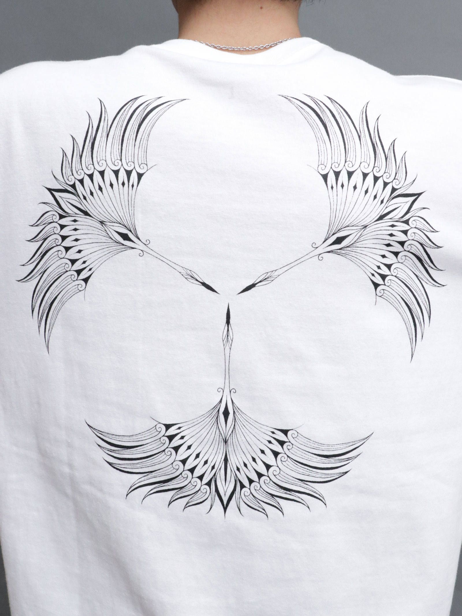 スリークレインロングスリーブTシャツ (ホワイト) / THREE CRANE  L/S TEE (WHITE)