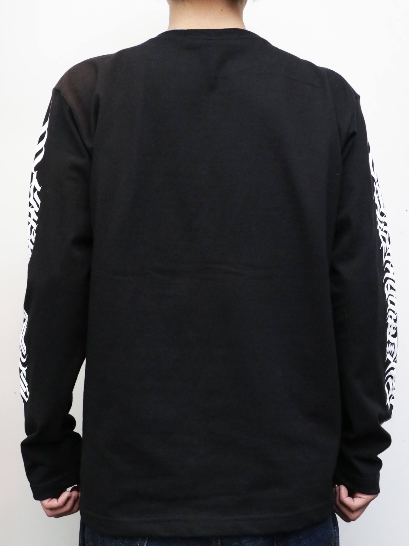 北陸韋駄天オリジナルロングスリーブTシャツ (ブラック) / 北陸韋駄天ORIGNAL L/S TEE (BLACK) モデル 身長170cm、体重56kg 着用 L