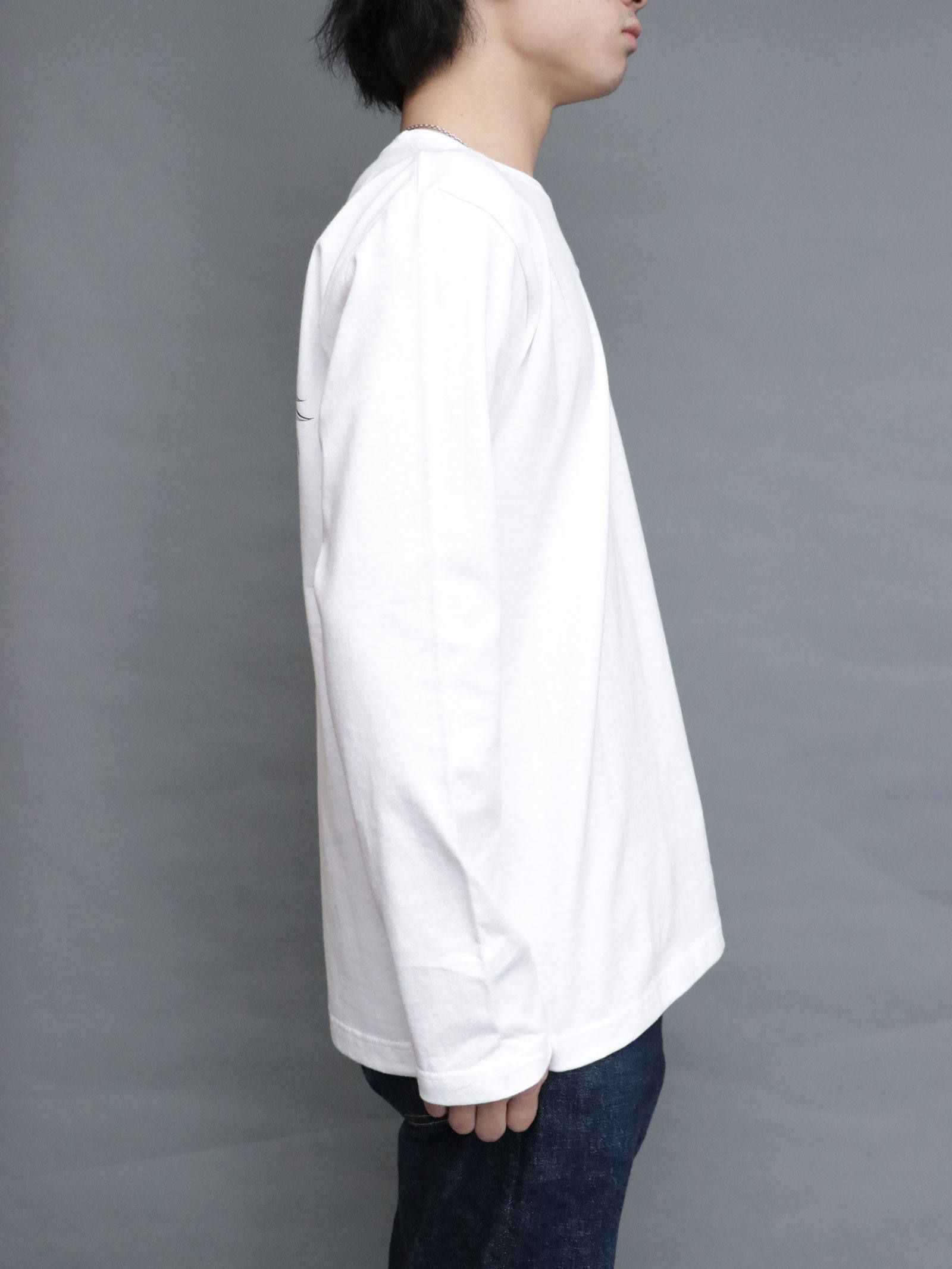 スリークレインロングスリーブTシャツ (ホワイト) / THREE CRANE  L/S TEE (WHITE)