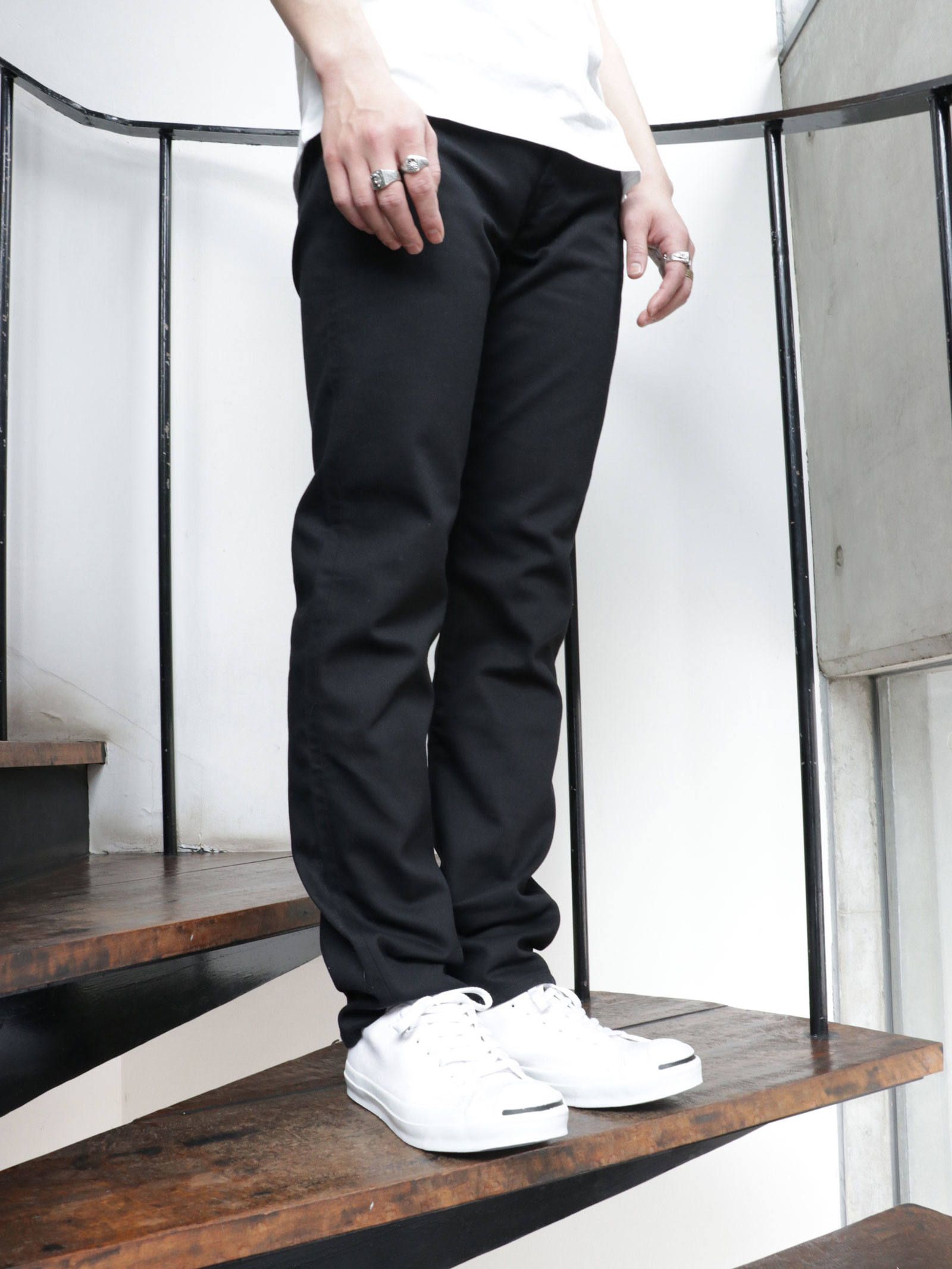 パイオニアテーラリング ピケパンツ(ブラック) / PIONEER TAILORING PIQUE PANTS(BLACK)