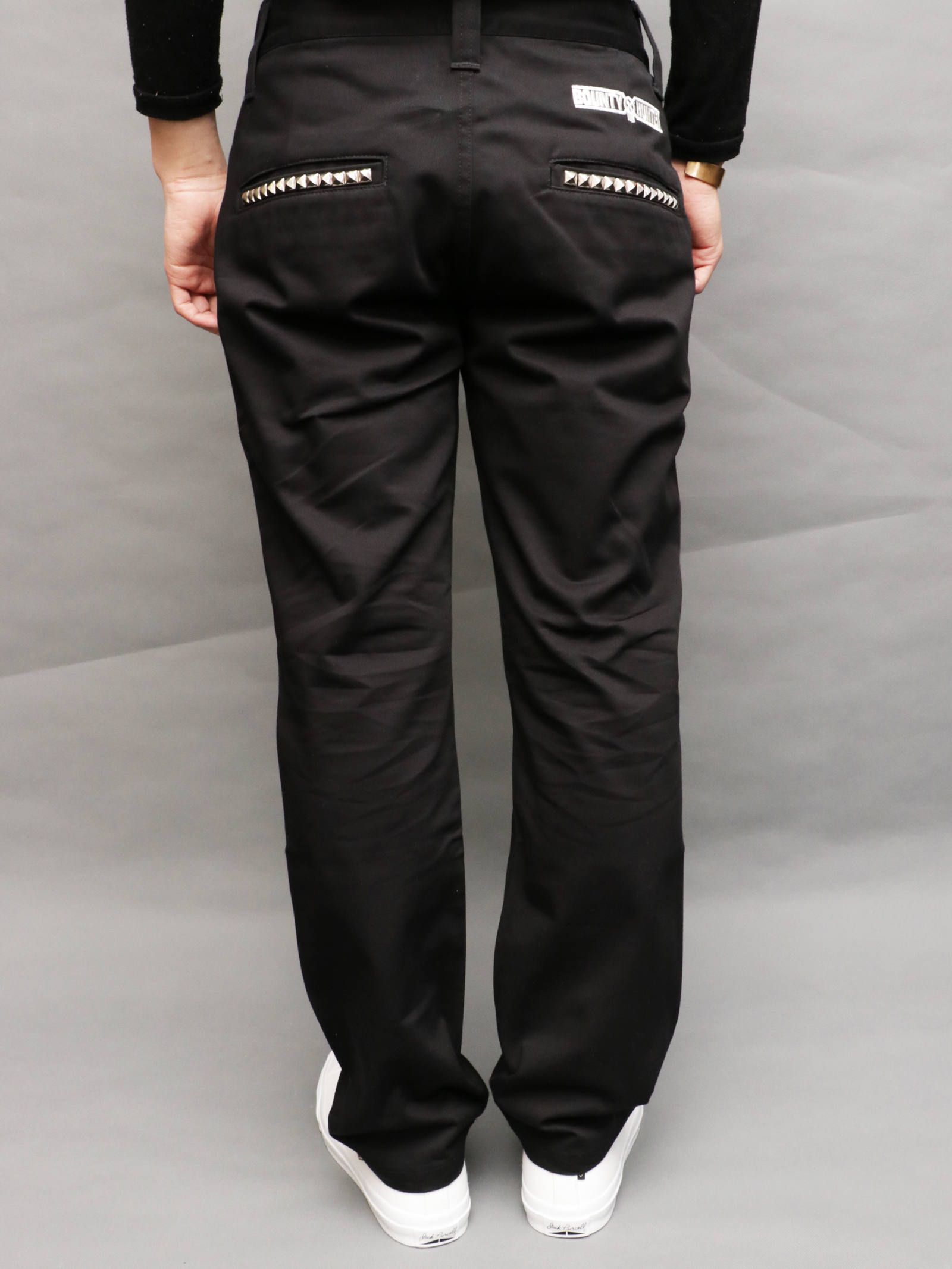 BOUNTY HUNTER - スタッズパンツ (ブラック) / Studs Pants (BLACK 